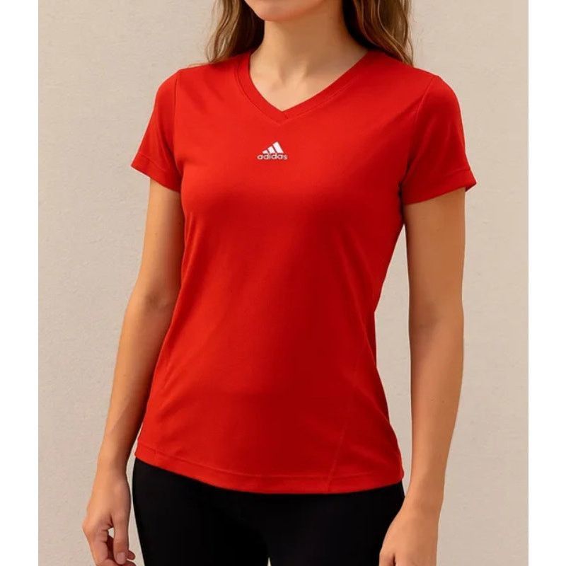 Adidas Sporty Red Climalite Athletic T-Shirt Adidas Performance Size S / US 4 / IT 40 - 1 Thumbnail