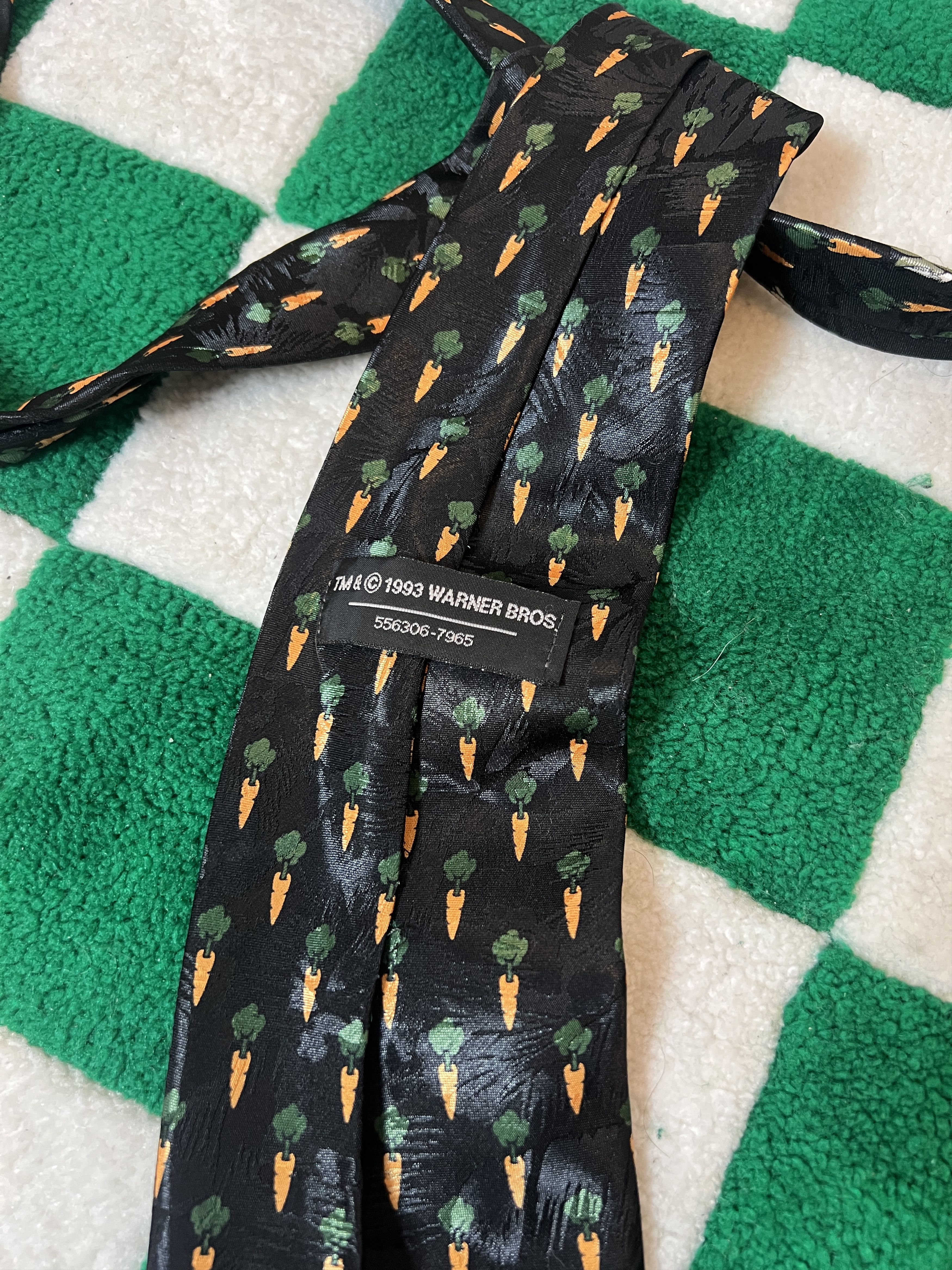 Cartoon Network Vintage 1993 Bugs Bunny Warner Bros Cartoon Tie Size ONE SIZE - 6 Thumbnail