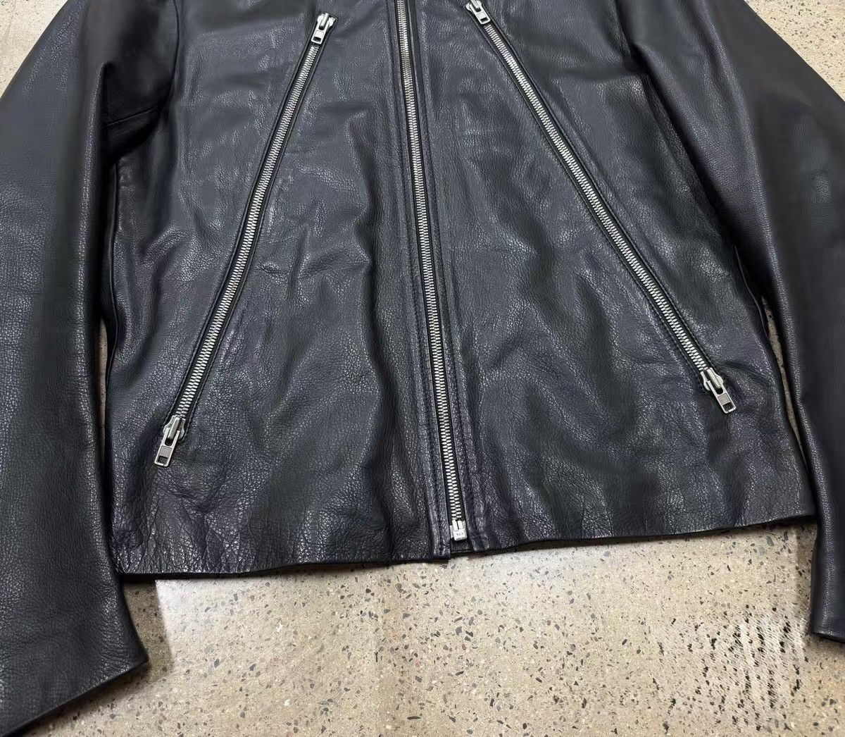Maison Margiela Maison Margiela 08ss Zip-up Leather Jacket, 5-zip motorcycle Size US L / EU 52-54 / 3 - 4 Thumbnail