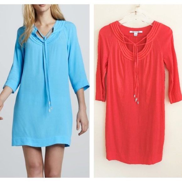 Diane von Furstenberg Diane Von Furstenberg New Parlian Tunic Dress Long Sleeve Co Size XS / US 0-2 / IT 36-38 - 1 Thumbnail