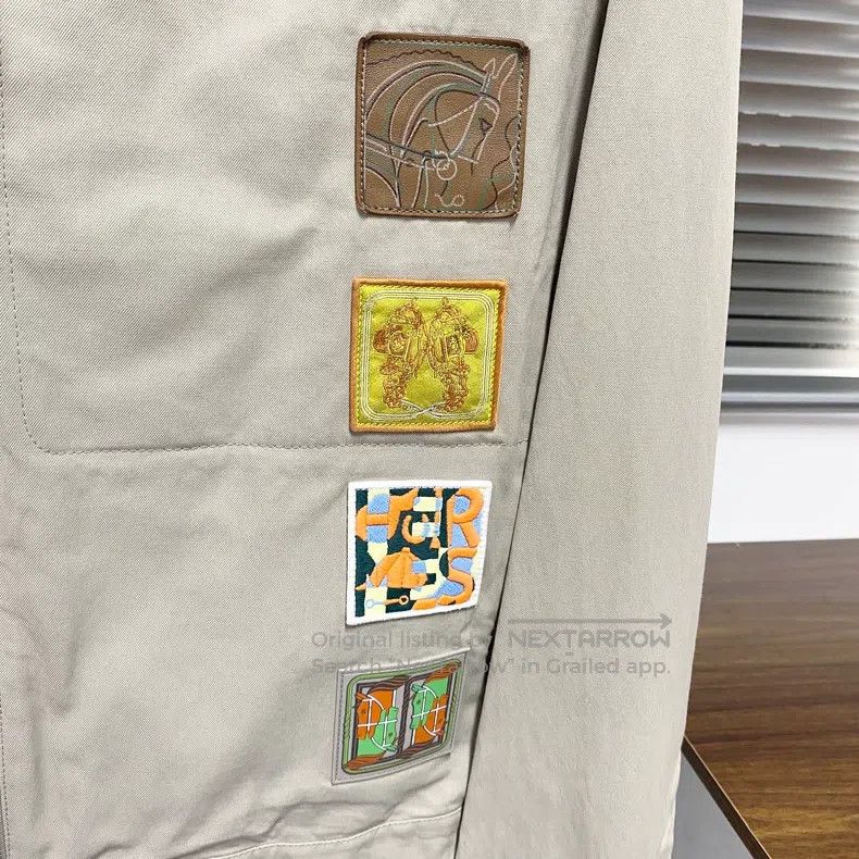 Hermes Hermes Jacket with flying horse embroidery, leather patch, Size US M / EU 48-50 / 2 - 3 Thumbnail