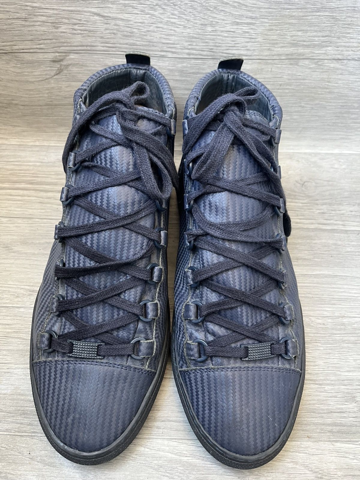 Balenciaga Balenciaga arena carbon blue hi-top sneakers sz 41 Size US 8 / EU 41 - 4 Thumbnail