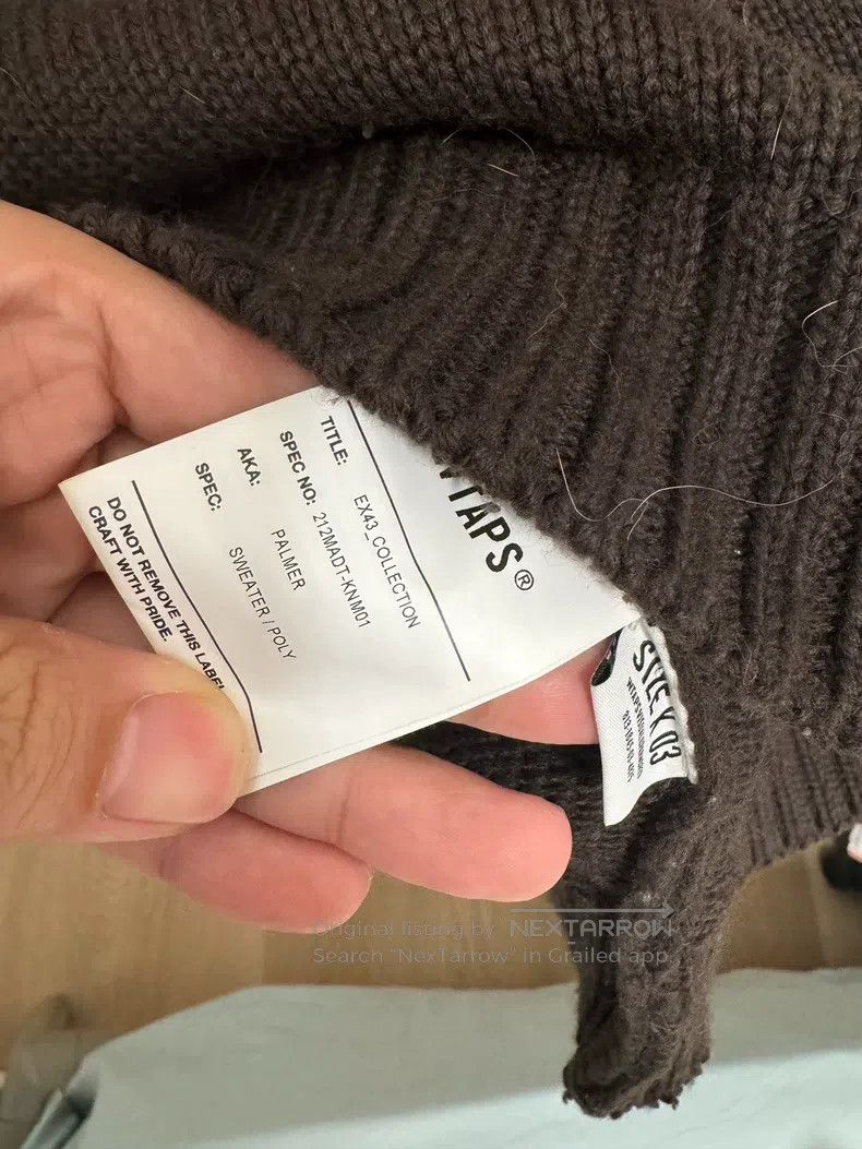 Wtaps Wtaps Brown cardigan sweater Size US L / EU 52-54 / 3 - 3 Thumbnail