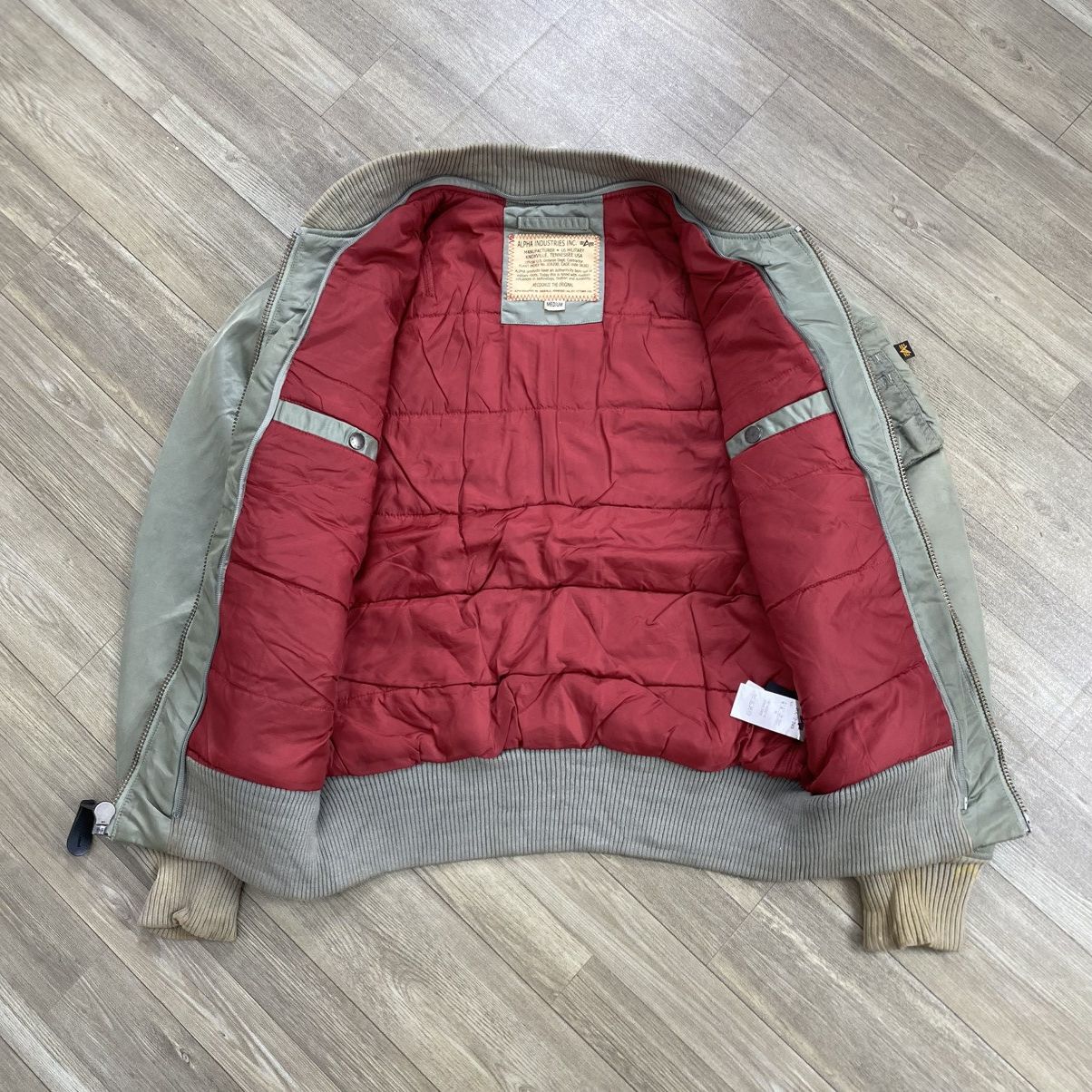Alpha Industries 1968 Vintage Alpha Industries MA-1 OG Military Bomber Jacket Size US M / EU 48-50 / 2 - 11 Thumbnail