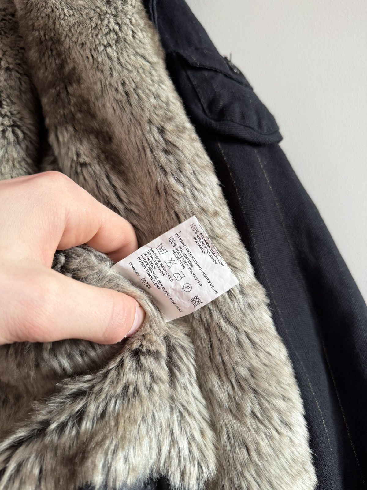 Marithe + Francois Girbaud Marithé François Girbaud Hooded Fur Lined Coat Size L / US 10 / IT 46 - 8 Thumbnail