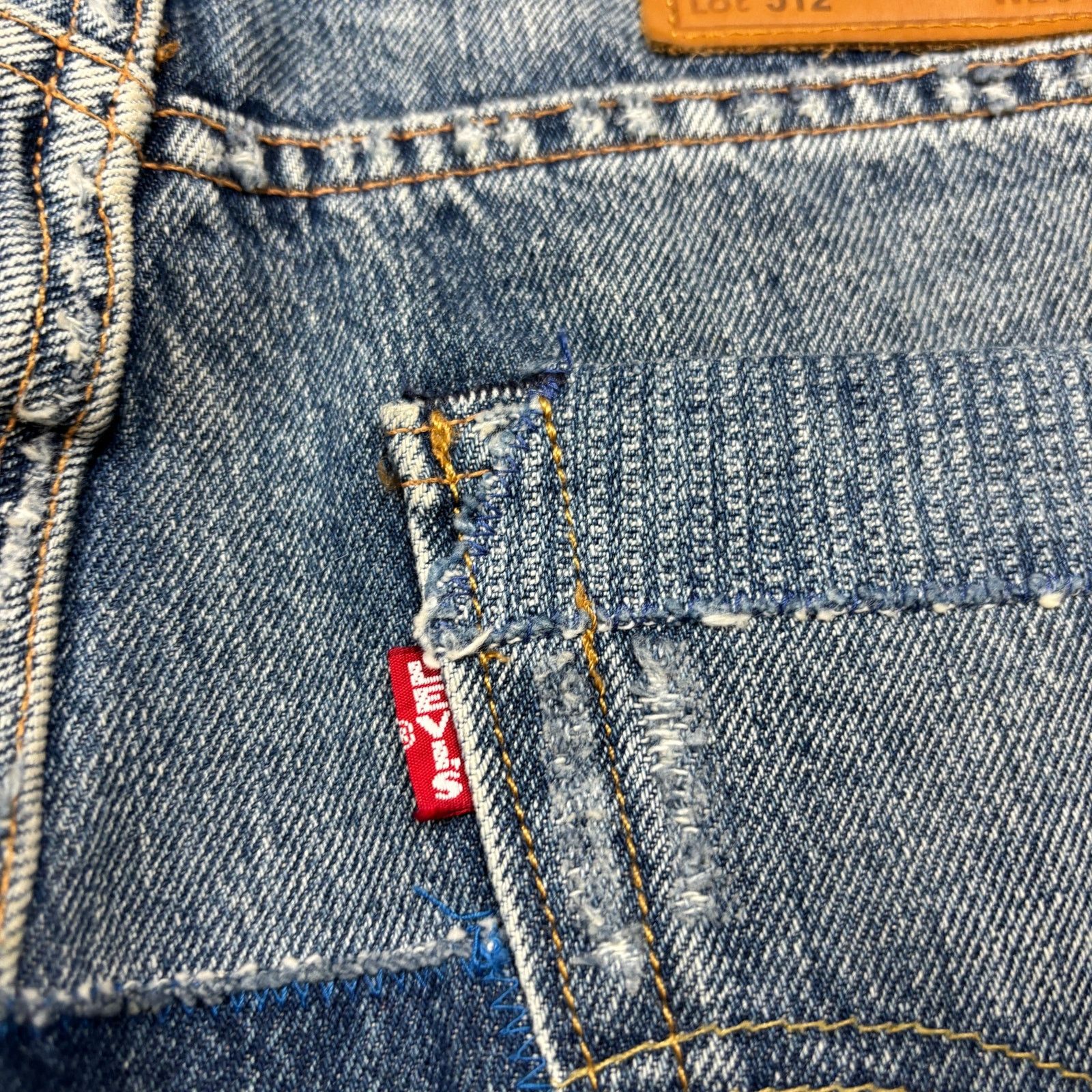 Levi's Levi's Premium 512 Slim Taper Fit Patched Big E Jeans 29x29 Size US 29 - 5 Thumbnail