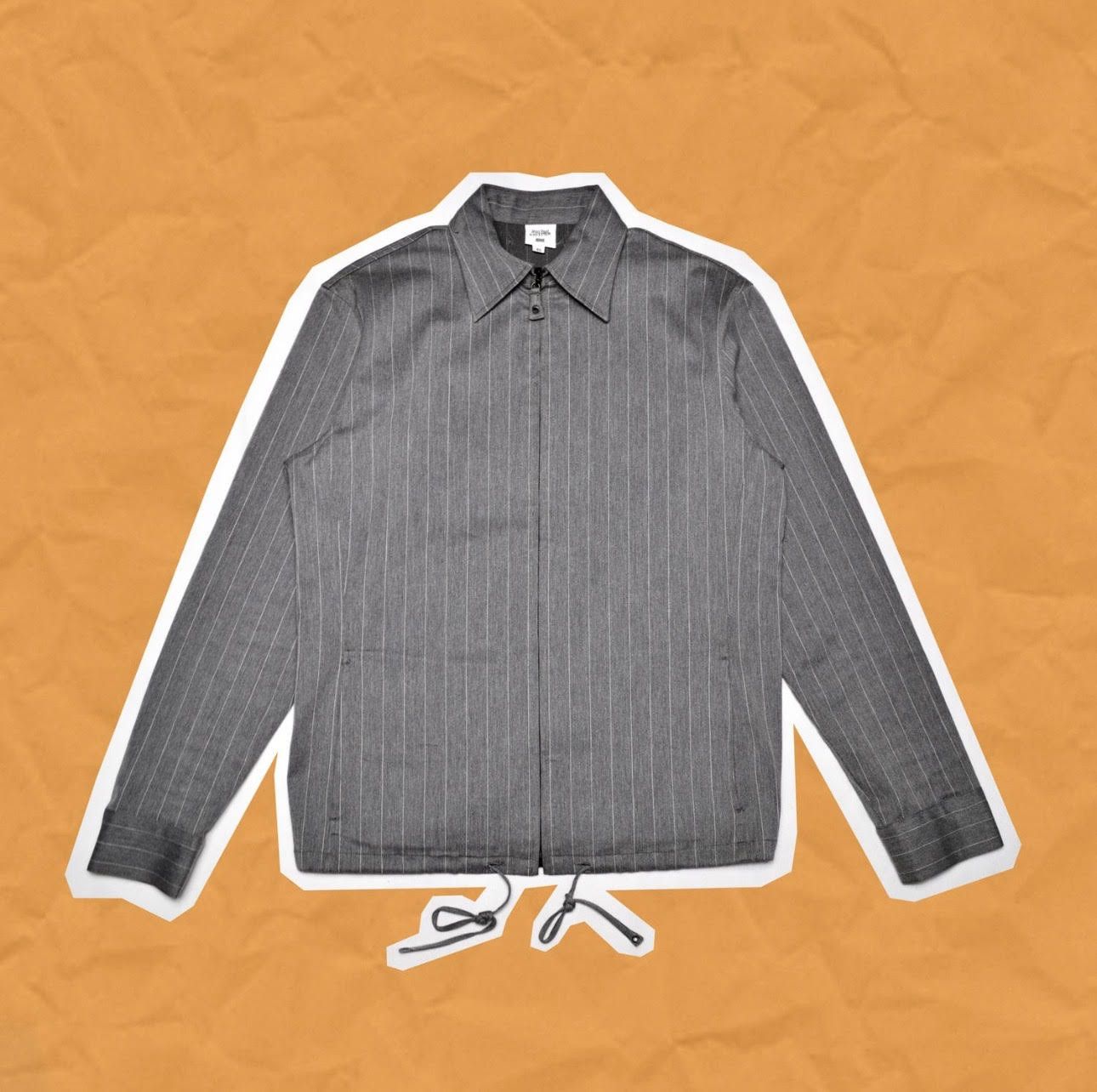 Jean Paul Gaultier Jean Paul Gaultier Grey Pinstripe Zip Jacket - Size 46 Size US S / EU 44-46 / 1 - 1 Thumbnail
