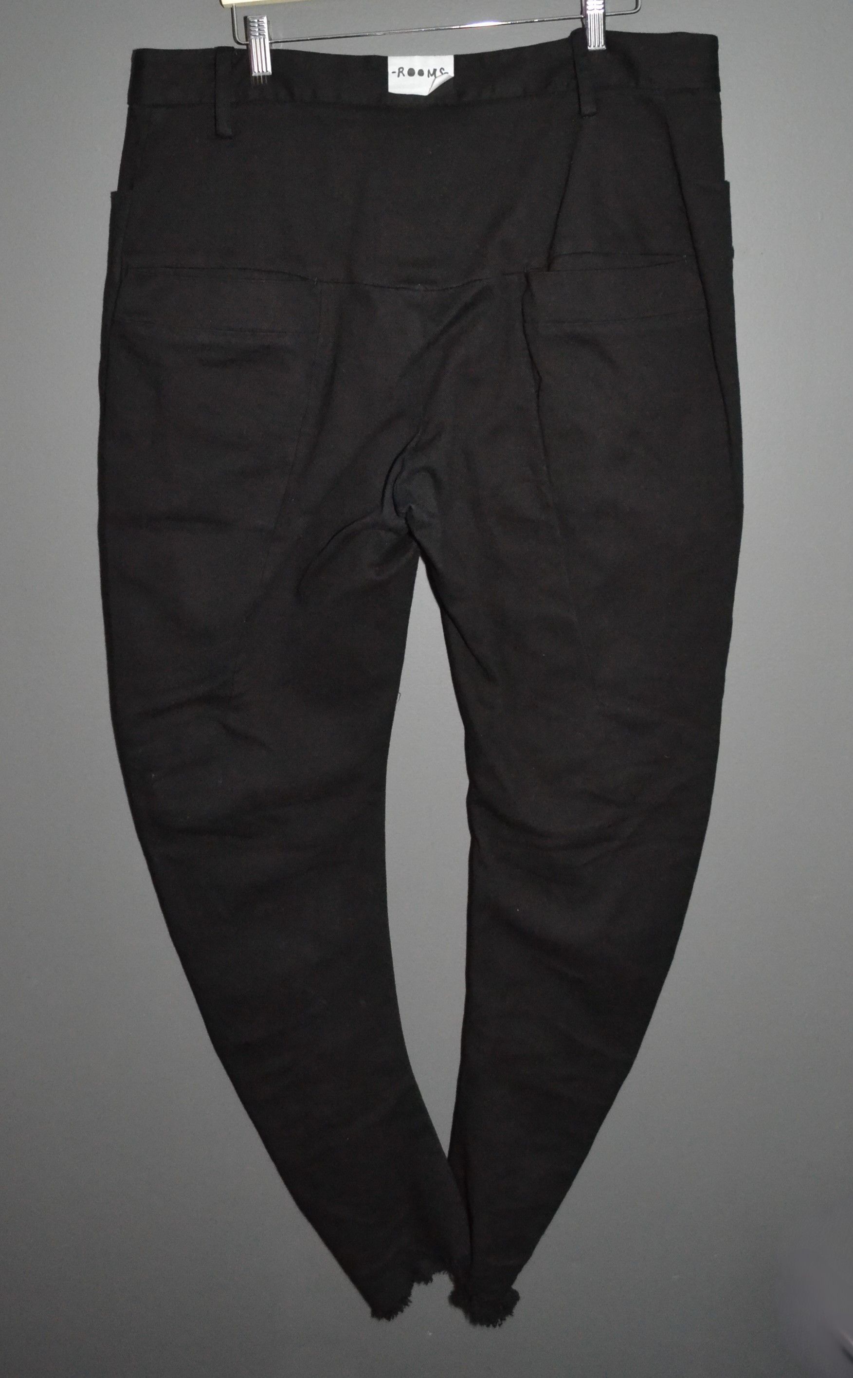 Lost & Found Ria Dunn Lost & Found Ria Dunn Rooms Black XL Raw Hem Pants Size US 38 / EU 54 - 2 Thumbnail
