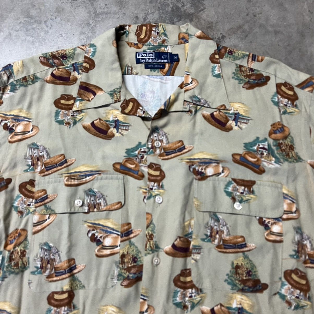 Polo Ralph Lauren × RRL Ralph Lauren × Vintage Vintage 2000’s Polo Ralph Lauren Classic S/S Hawaiian Shirt Size US M / EU 48-50 / 2 - 2 Thumbnail