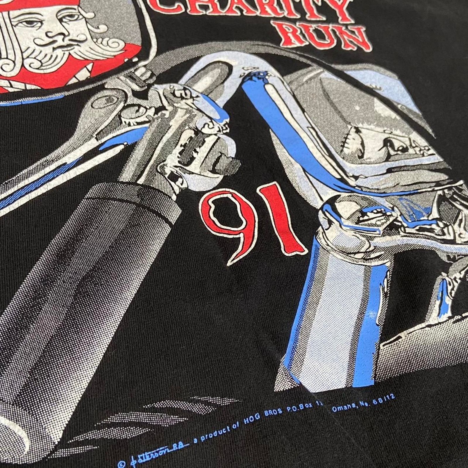 Hanes Vintage 90s hanes motorcycle Size US XXL / EU 58 / 5 - 3 Thumbnail
