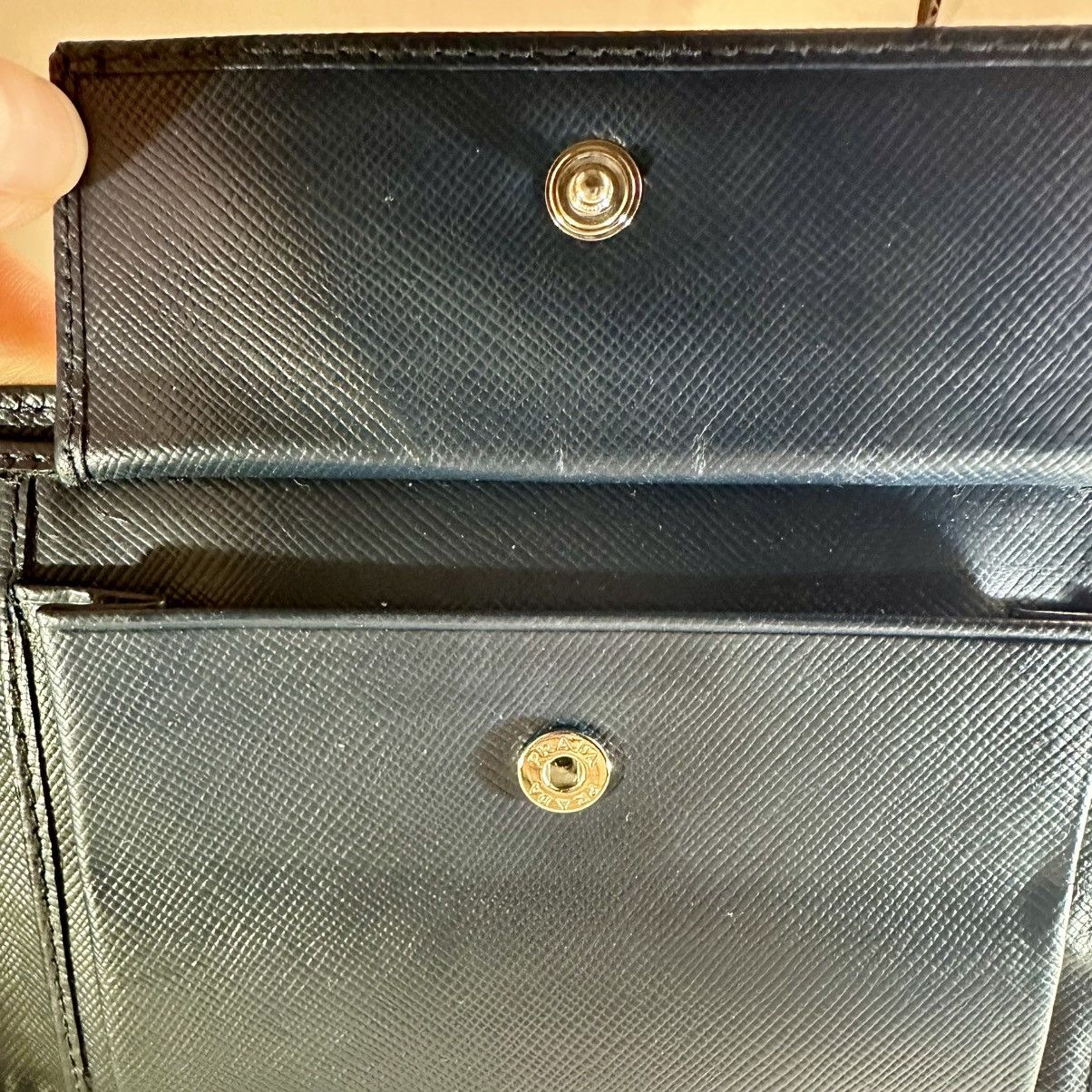Prada Prada 2M0002 Saffiano Leather Wallet Baltico Navy Box+COA Size ONE SIZE - 7 Thumbnail