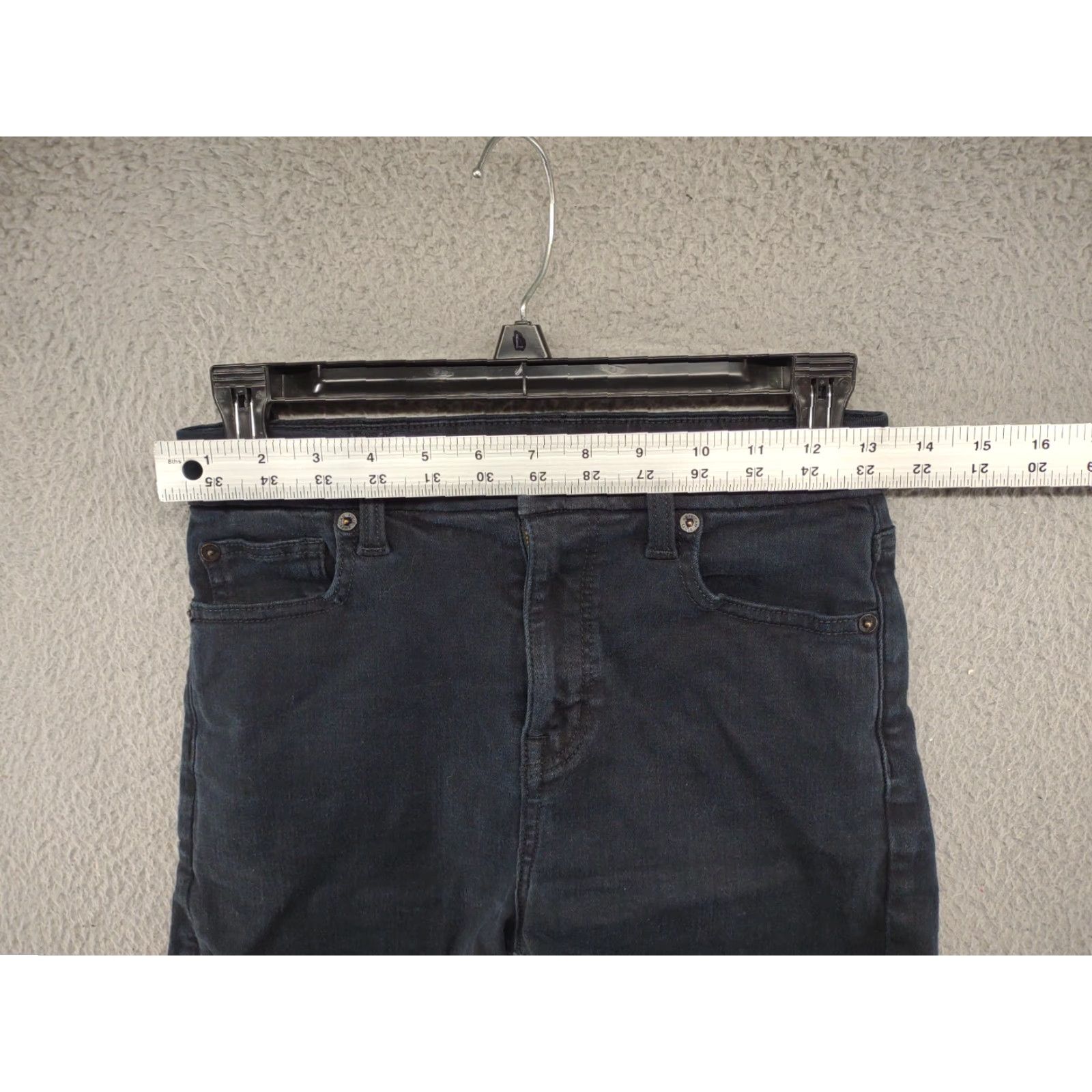 American Eagle Outfitters American Eagle Black Wash Curvy High Rise Shortie Next Level Stretch SZ 2 Women Shorts XS? Size 26" / US 2 / IT 38 - 7 Thumbnail