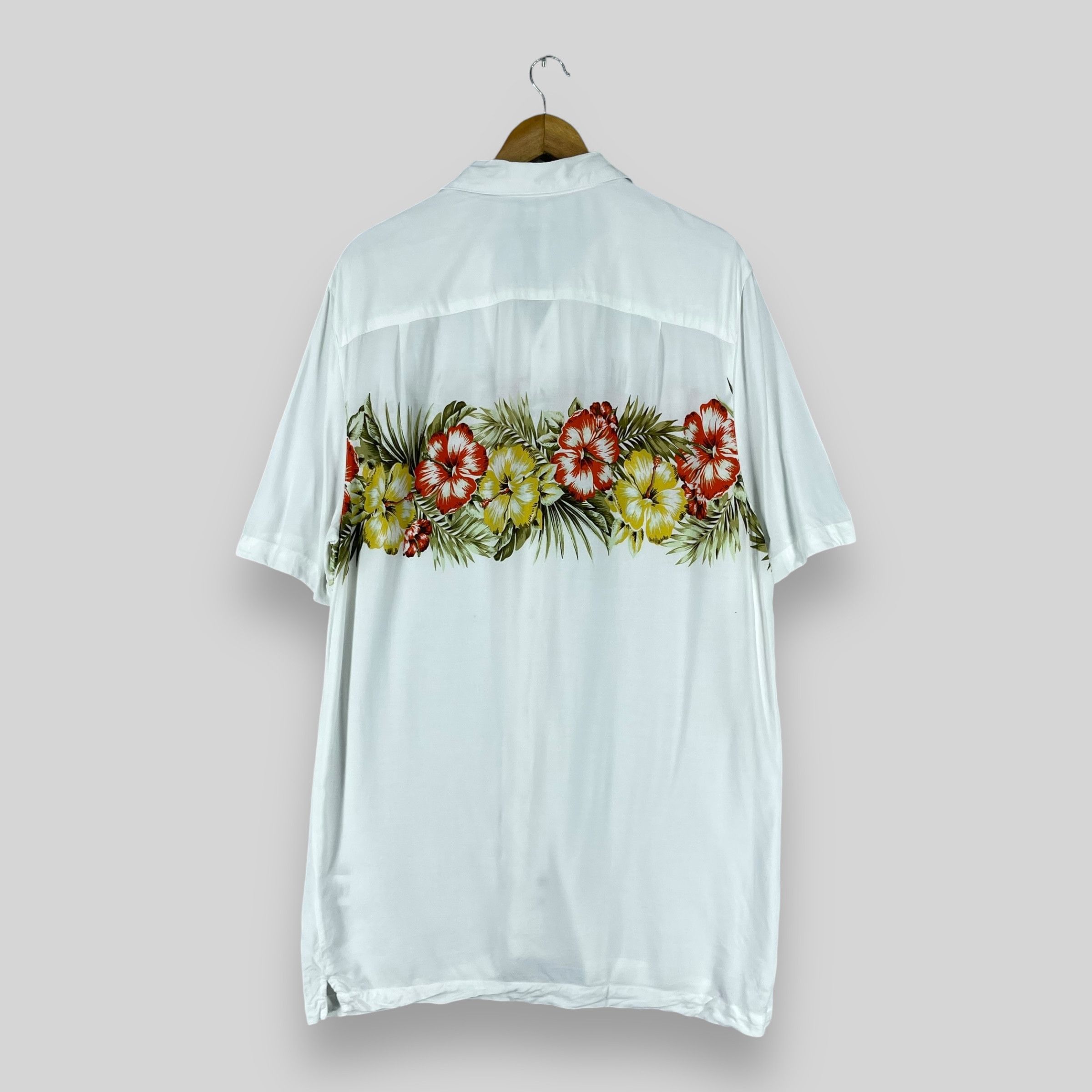 Vintage Vintage Hawaiian Hibiscus Flower Motive Button Up Size US L / EU 52-54 / 3 - 6 Thumbnail