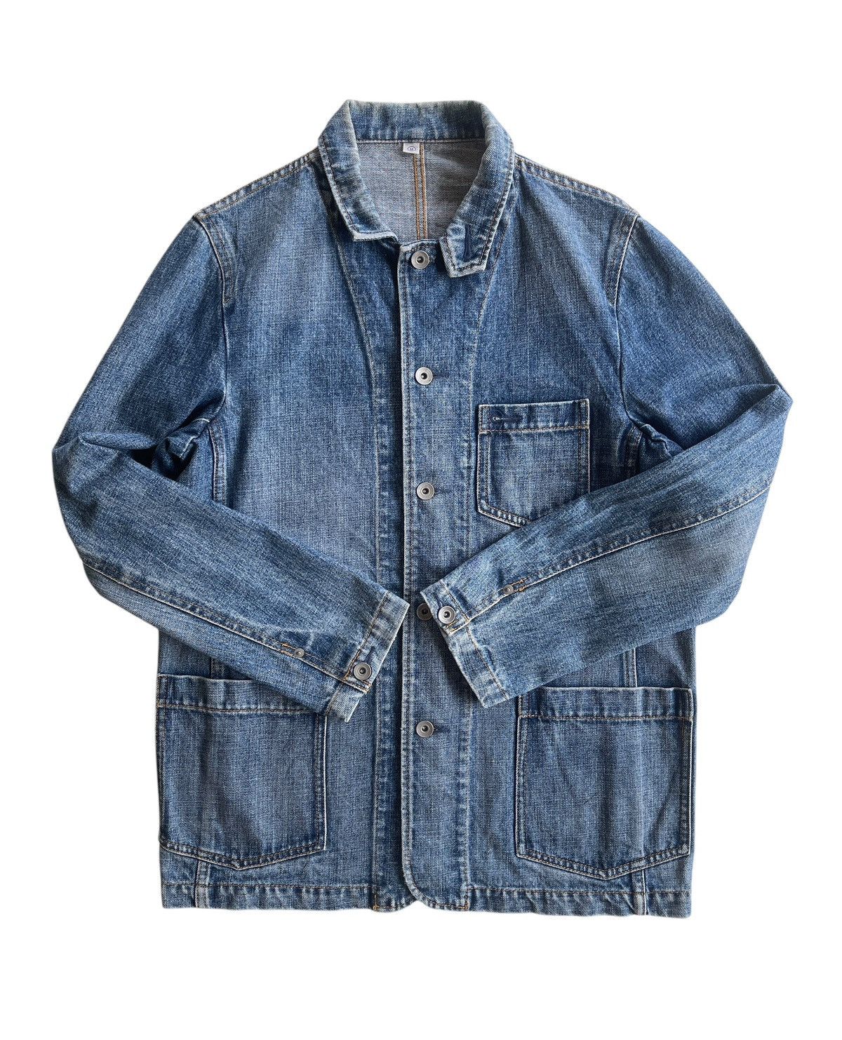 Japanese Brand Uniqlo Denim Workers Jacket Size US M / EU 48-50 / 2 - 2 Thumbnail