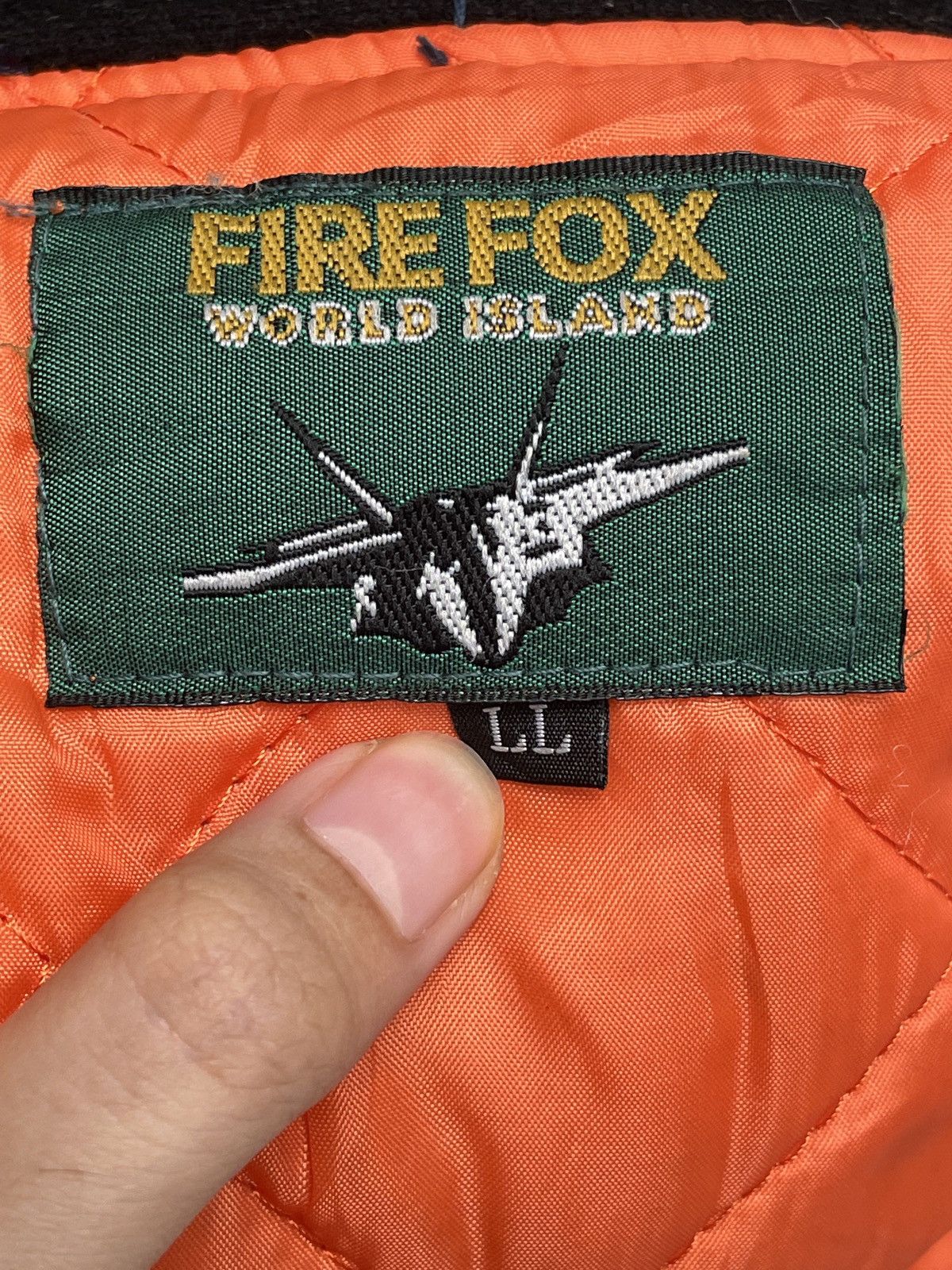 Vintage Vintage Fire Fox Military Bomber Jacket 1990s Size US XL / EU 56 / 4 - 10 Thumbnail