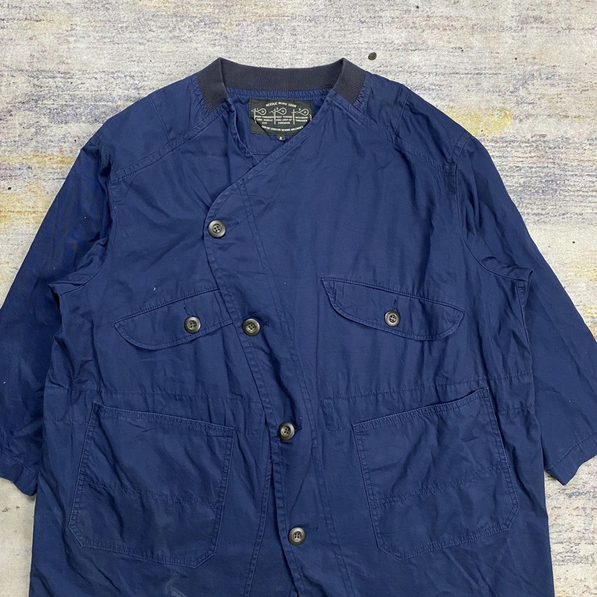 Japanese Brand Needle work soon asymmetrical button jacket Size US M / EU 48-50 / 2 - 2 Thumbnail