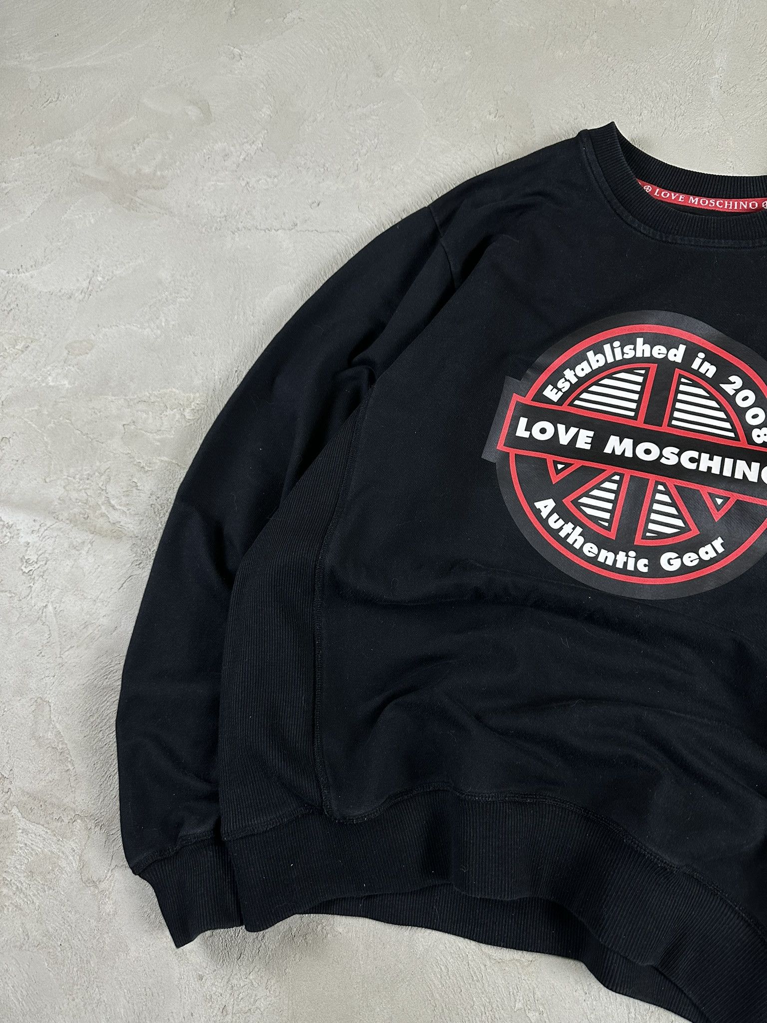 Moschino Love Moschino Big Logo Graphic Sweatshirt Crewneck Size US XL / EU 56 / 4 - 6 Thumbnail