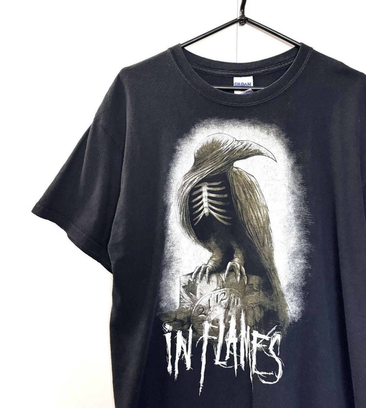 Band Tees × Vintage 🇸🇪Vintage In Flames Band Rock Tee Shirt Size US L / EU 52-54 / 3 - 3 Thumbnail