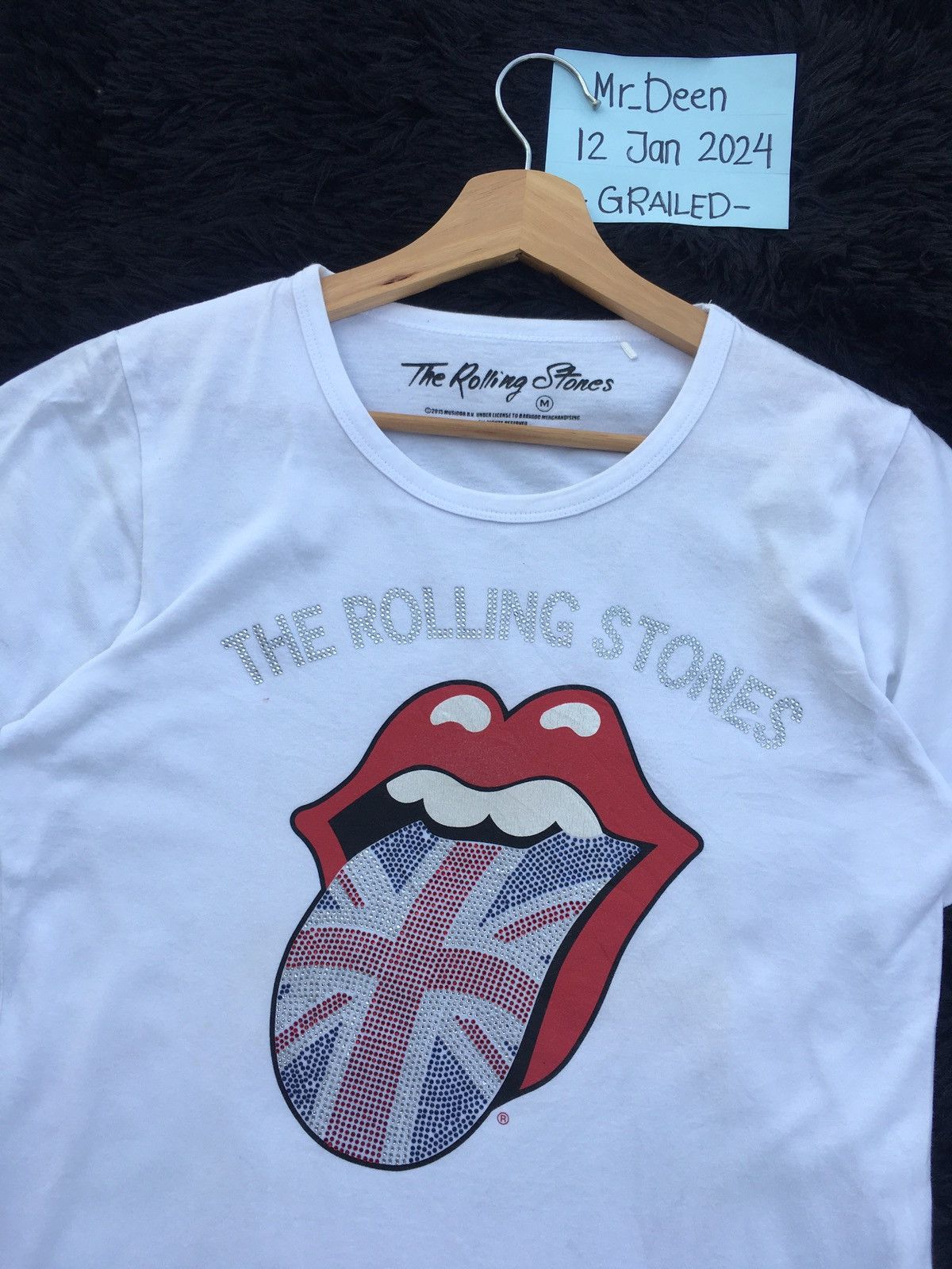 Band Tees Rare The Rolling Stones Rhinestones US Flag Tshirt Size US S / EU 44-46 / 1 - 1 Thumbnail