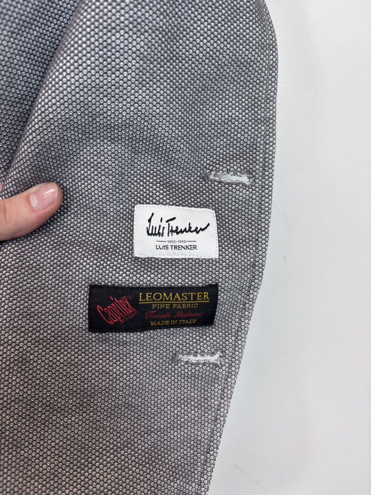 Other Luis Trenker Men’s Grey Stand Up Collar Jacket Coat Size US L / EU 52-54 / 3 - 14 Thumbnail