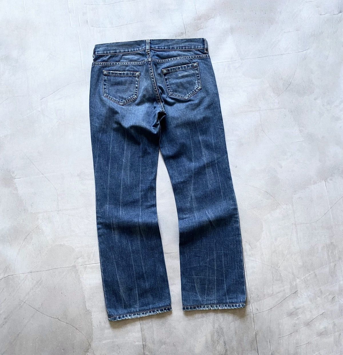 Prada × Vintage Prada Regular Fit Logo Womens Denim Jeans Y2K Size 28" / US 6 / IT 42 - 2 Thumbnail