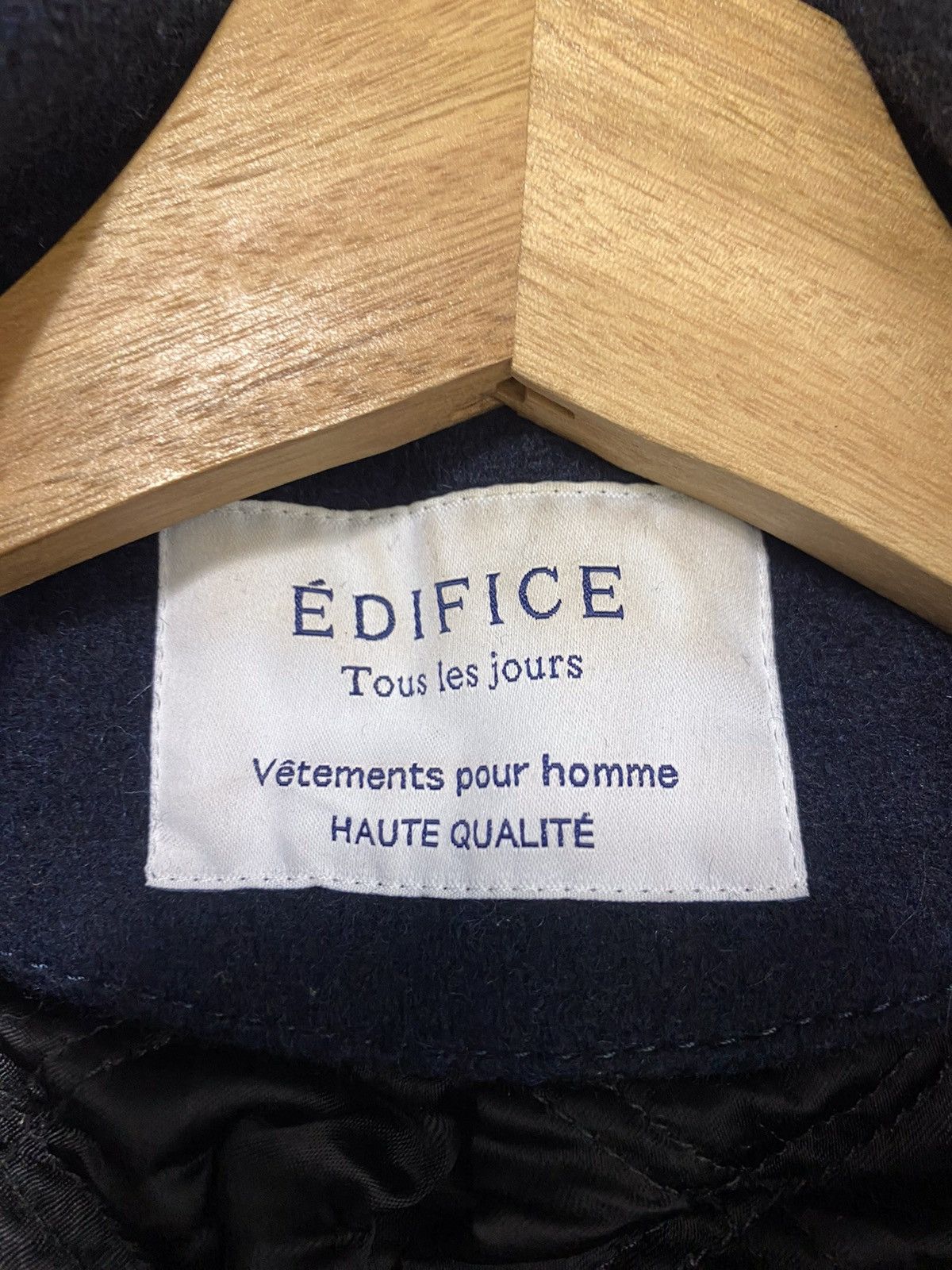 Designer × Edifice Japan A12 Edifice Double Colar Wool Sleeve Leather Jacket Size US S / EU 44-46 / 1 - 14 Thumbnail