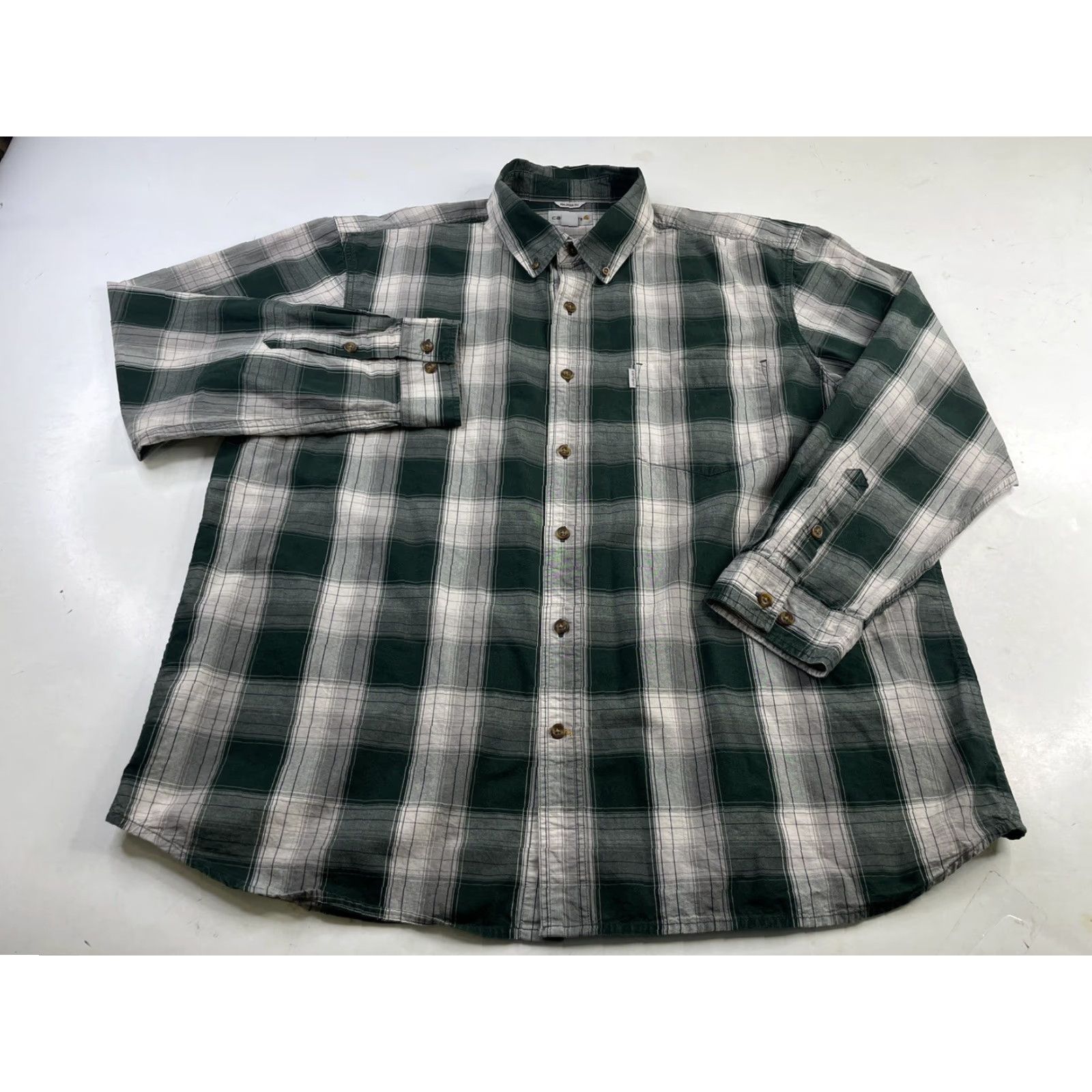 Carhartt Carhartt Shirt Mens 2XL Plaid Button-Down Relaxed Fit Casual Outdoor Fall Winter Size US XXL / EU 58 / 5 - 2 Thumbnail