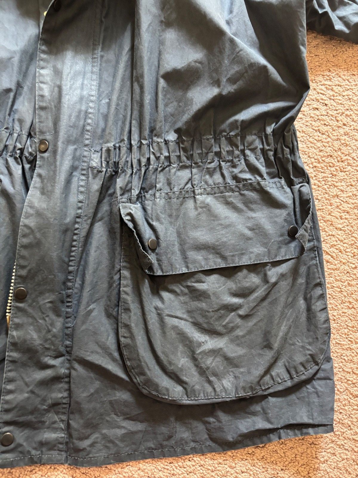 Barbour Vintage Durham Barbour Jacket A2 navy 1994 M42 Size US L / EU 52-54 / 3 - 7 Thumbnail