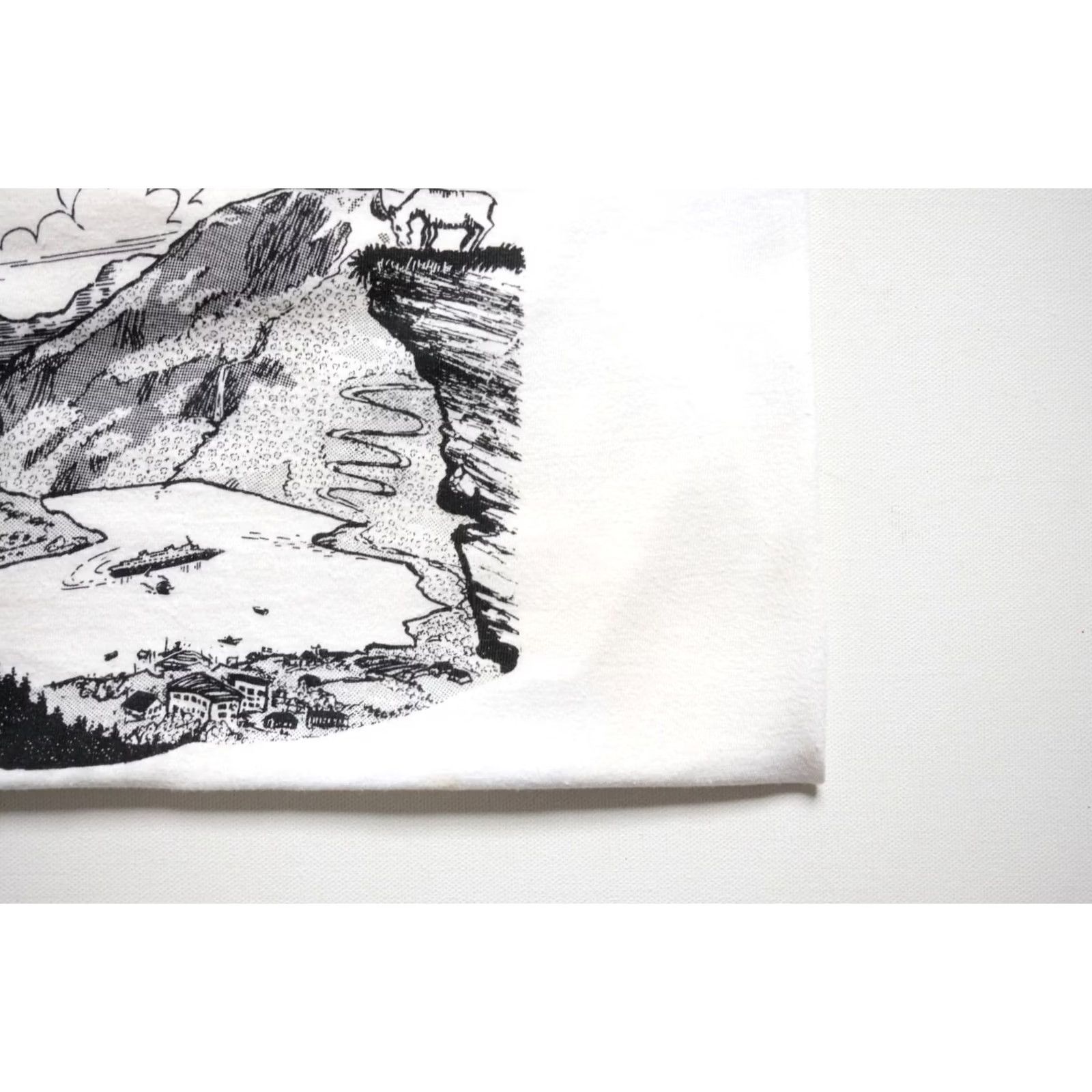 Vintage VINTAGE GEIRANGER NORWAY VTG 70s 80s SOUVENIR OUTDOOR GRAPHIC WHITE T SHIRT LG Men Shirt Crew Neck Short Sleeve Cotton Graphic Print 80s Outdoor Wes Size US L / EU 52-54 / 3 - 4 Thumbnail