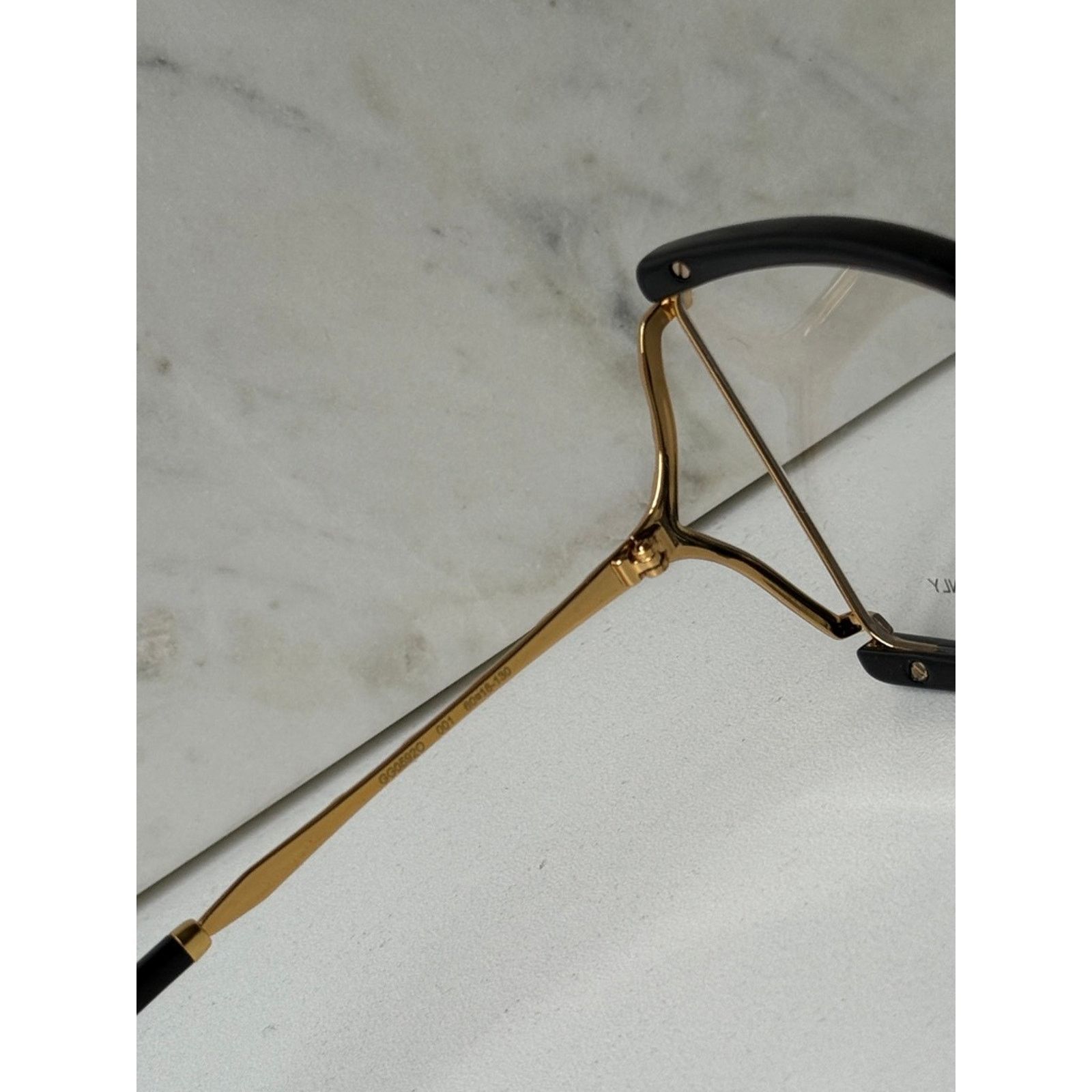 Gucci NEW Gucci GG0592O Oversized Square Black Eyeglasses $565 Size ONE SIZE - 6 Thumbnail