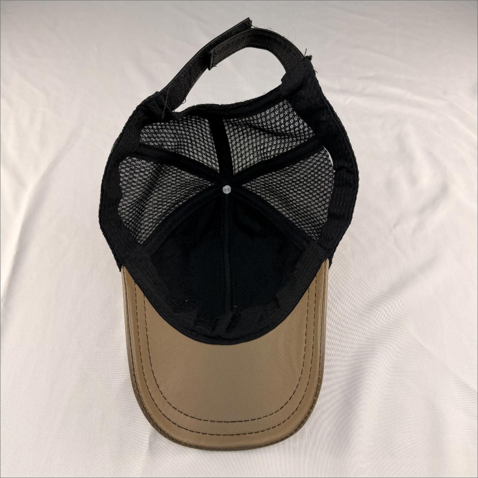 Other Genuine Leather & Mesh Trucker Cap - Premium Brown - NWOT Size ONE SIZE - 6 Thumbnail
