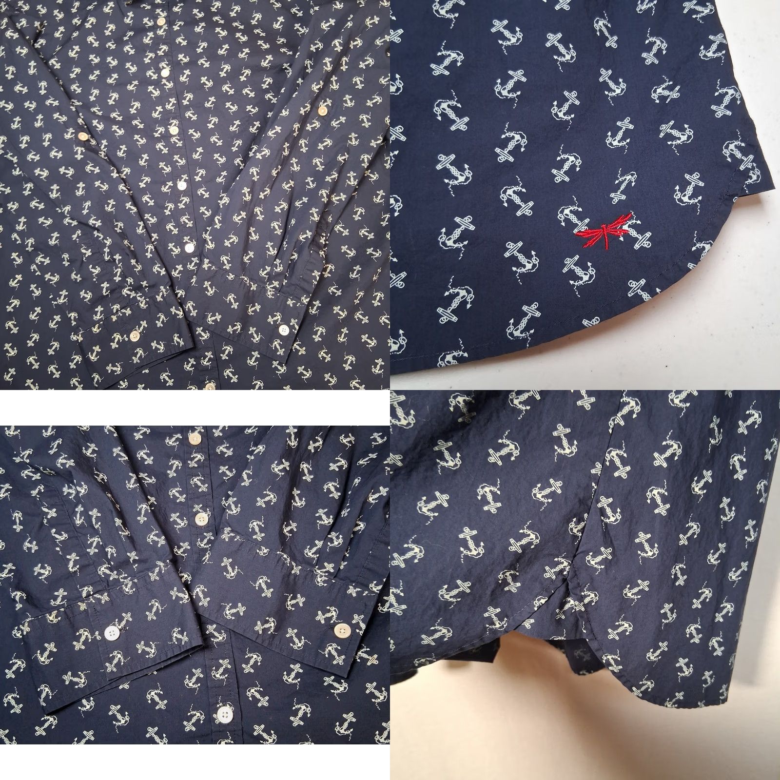 Talbots Talbots Blouse Women 14 Blue Nautical Anchor Sail Boat Long Sleeve Shirt Casual Office Wear 14 Blue Size XL / US 12-14 / IT 48-50 - 8 Thumbnail