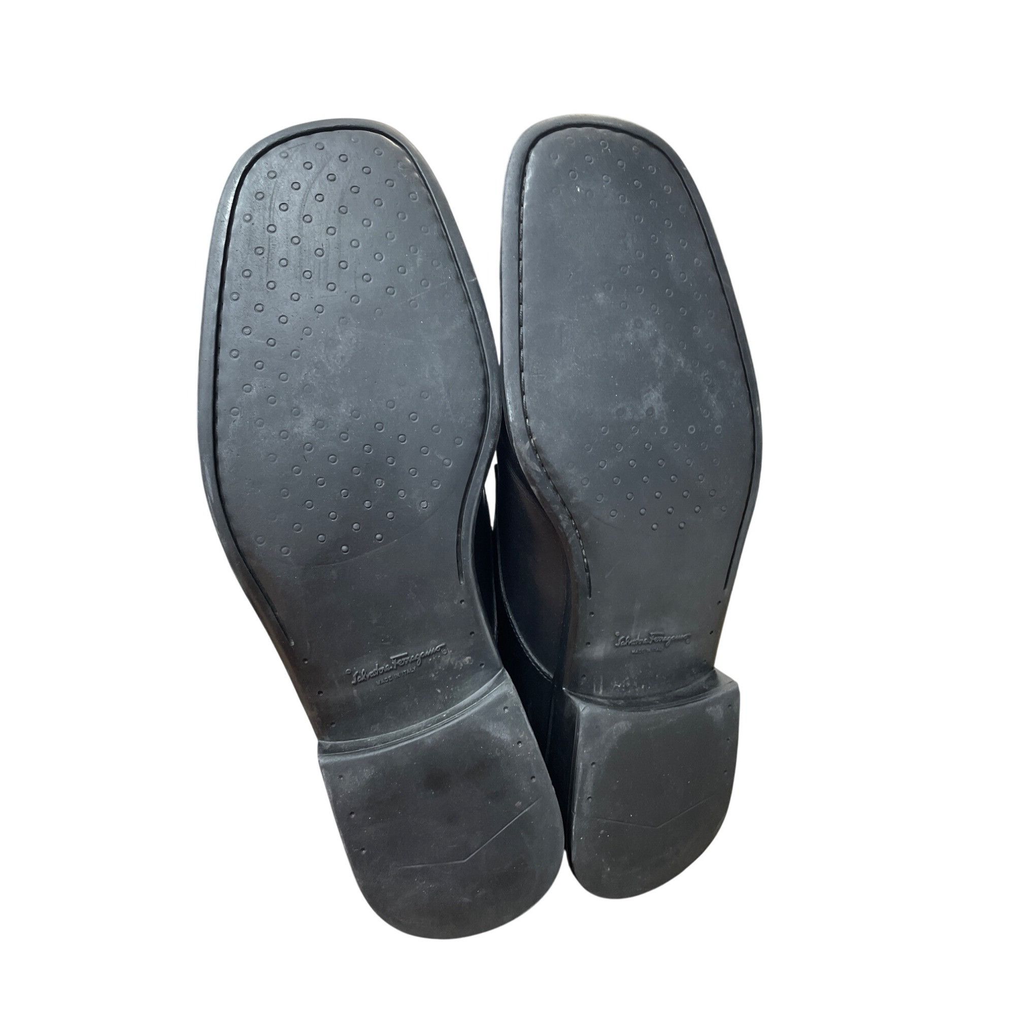 Salvatore Ferragamo Salvatore Ferragamo Mens Italian Black Leather Chukka Boots Size US 12 / EU 45 - 5 Thumbnail