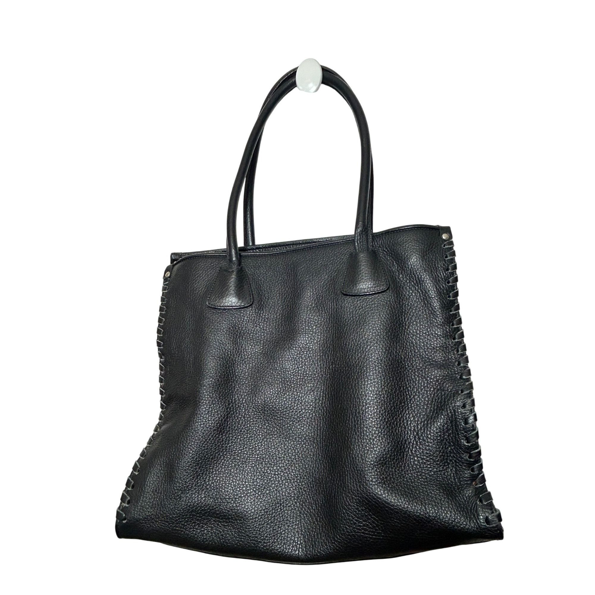 Other Claudia Firenze Leopard Print Calf Hair Black Leather Tote V Size ONE SIZE - 2 Thumbnail