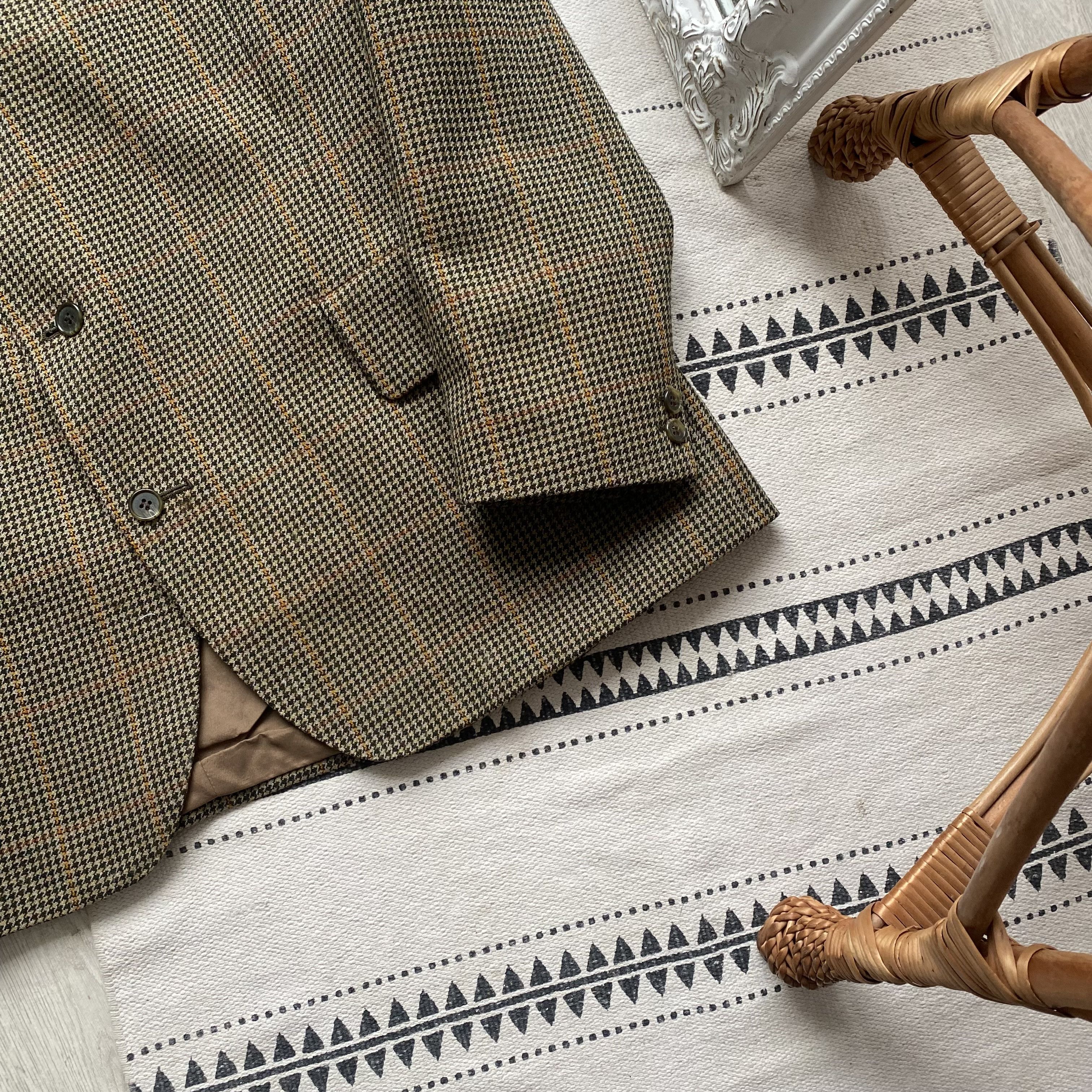 Harris Tweed Vintage 1977's Harris Tweed Style Brown Blazer coat jacket Size 50R - 3 Thumbnail
