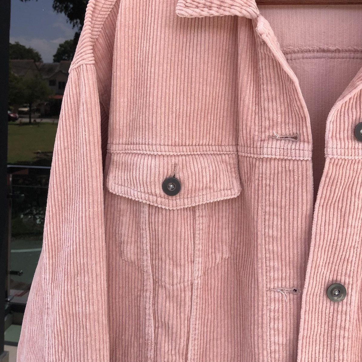 Zara Zara Pink Oversize Corduroy Jacket Size M / US 6-8 / IT 42-44 - 7 Thumbnail