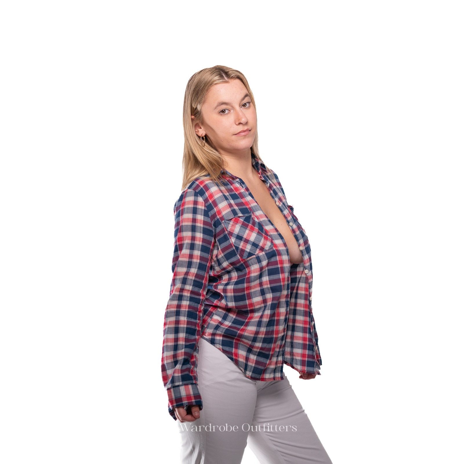 Aeropostale Vintage Y2k Aeropostale Plaid Lace Flannel Size S / US 4 / IT 40 - 5 Thumbnail