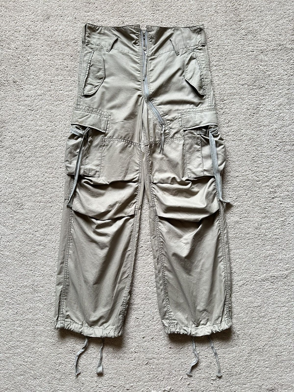 Issey Miyake 2000s ZUCCA Asymmetrical Zipper Nylon Parachute