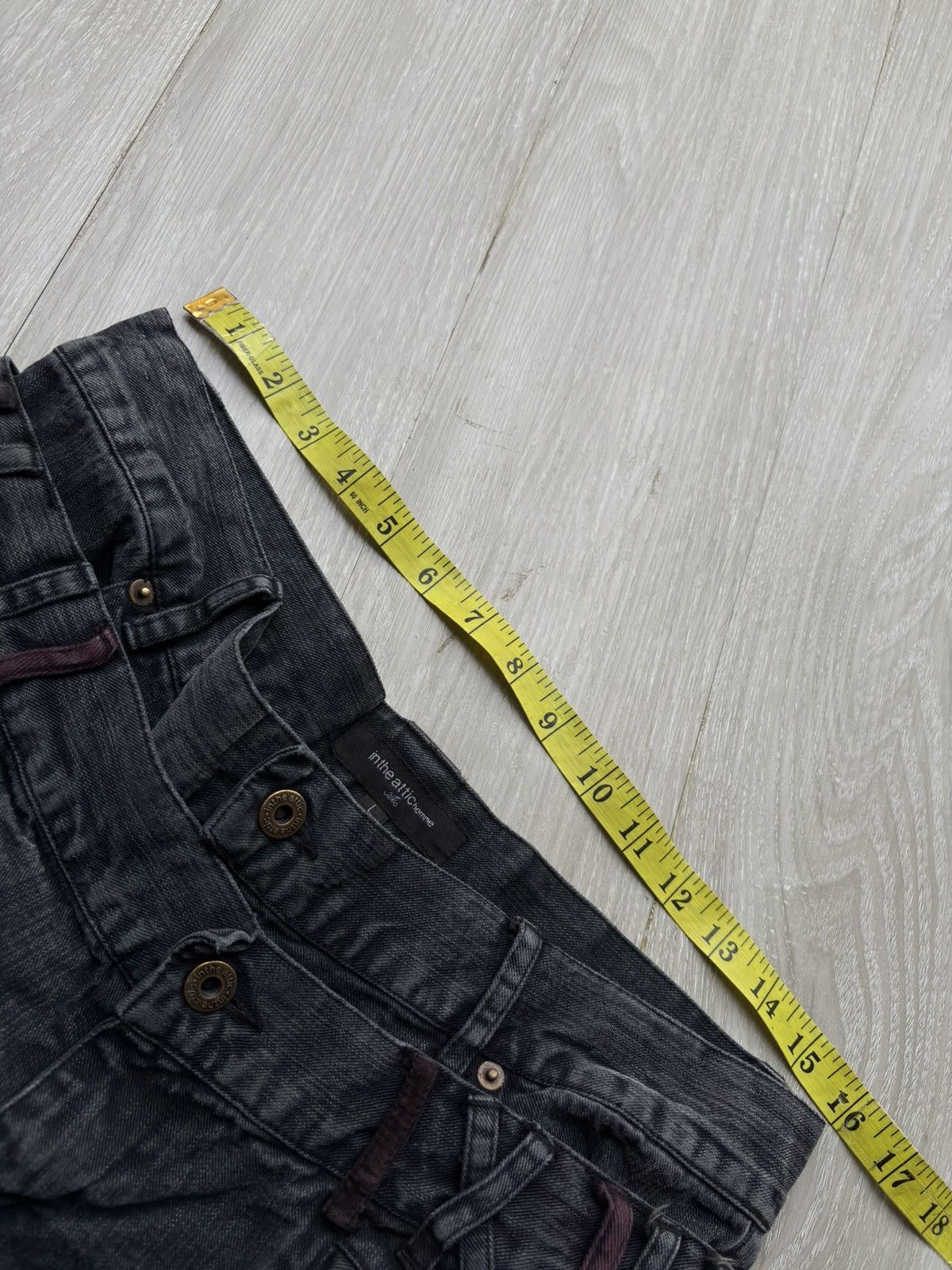 Japanese Brand IN THE ATTIC double waist flare jeans Size US 29 - 8 Thumbnail