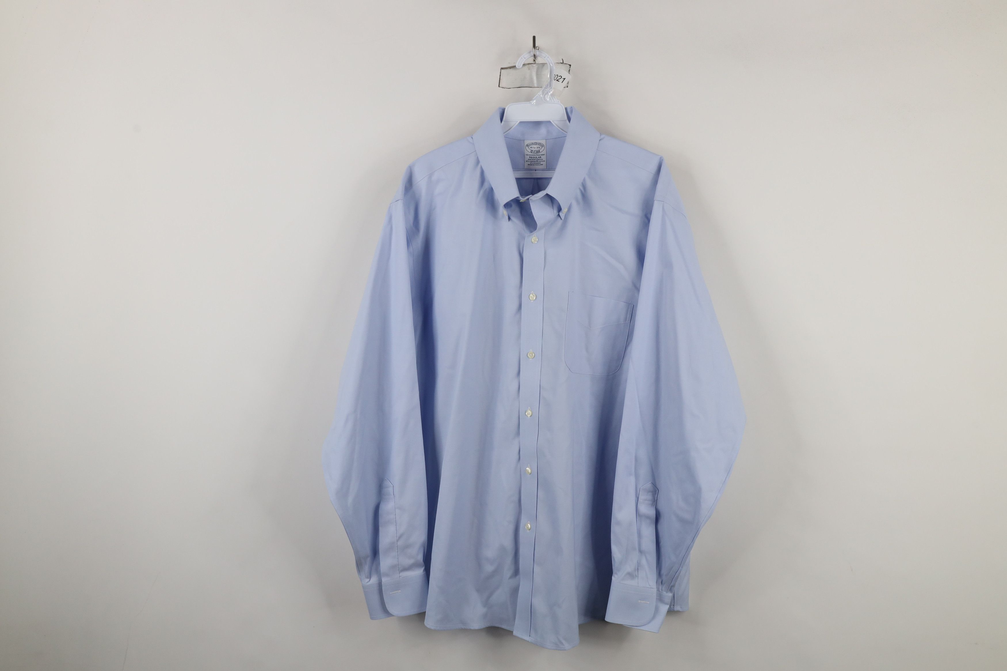 Brooks Brothers × Vintage Vintage 90s Brooks Brothers Cotton Button Shirt OCBD Blue Size US M / EU 48-50 / 2 - 1 Thumbnail