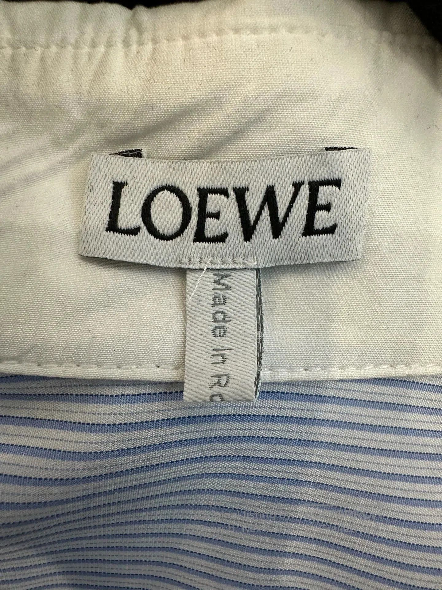 Loewe white and blue striped button-up shirt. Size US S / EU 44-46 / 1 - 5 Thumbnail