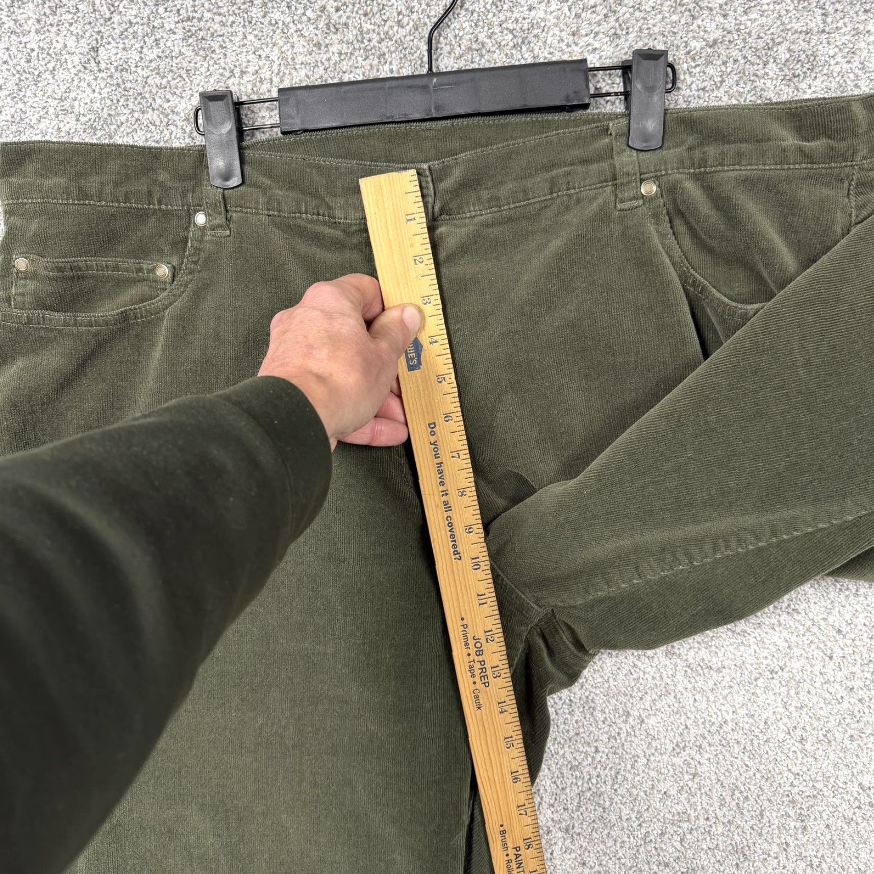 Vintage VINTAGE Fashion Bug Corduroy Pants Womens 22W Plus Green Stretch Capri Casual 90s Retro Size 40" / US 18 - 5 Thumbnail
