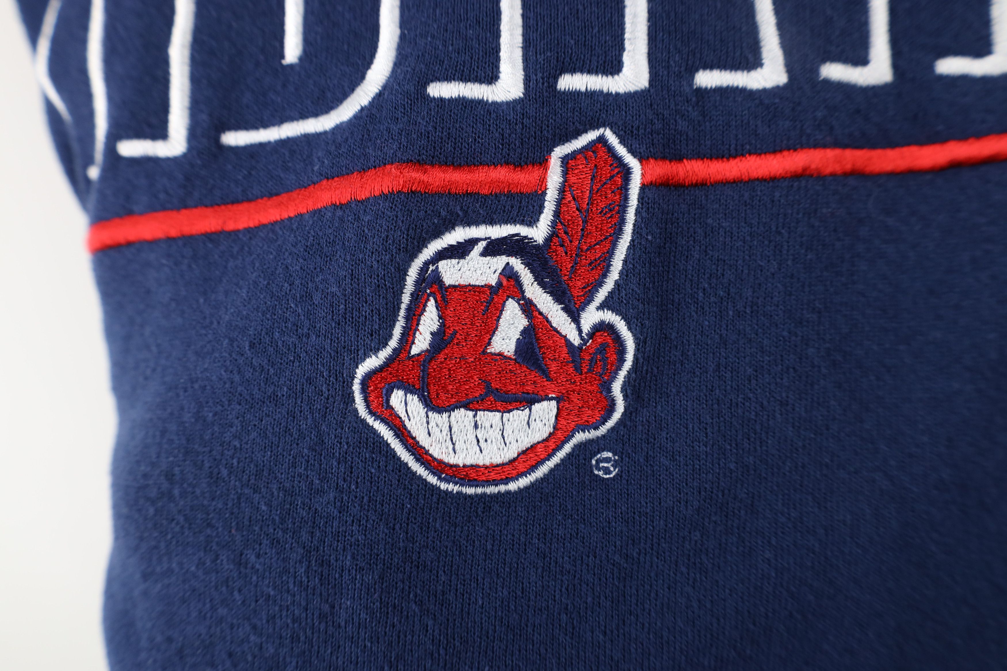 Vintage Vintage Y2K 2000 Wahoo Cleveland Indians Baseball Sweatshirt Size US L / EU 52-54 / 3 - 5 Thumbnail