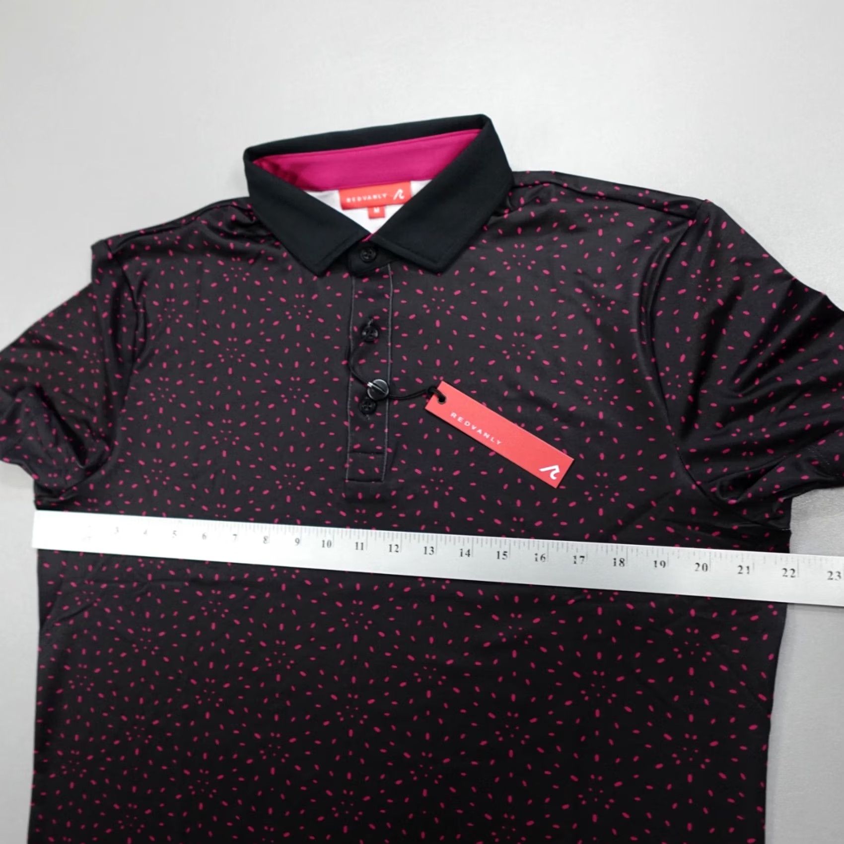 Vintage Redvanly Arcadia Golf Polo Shirt Tuxedo Black Geometric Rugby R2389 Men's Size M Size US M / EU 48-50 / 2 - 5 Thumbnail
