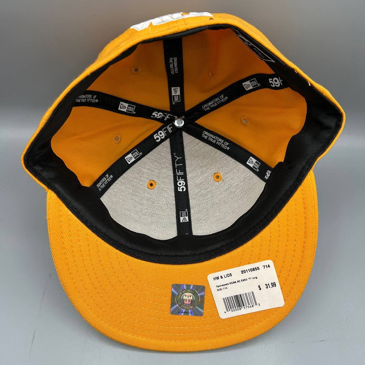 New Era Tennessee Volunteers Hat Men 7 1/4 NCAA Fitted Cap New Size ONE SIZE - 2 Thumbnail