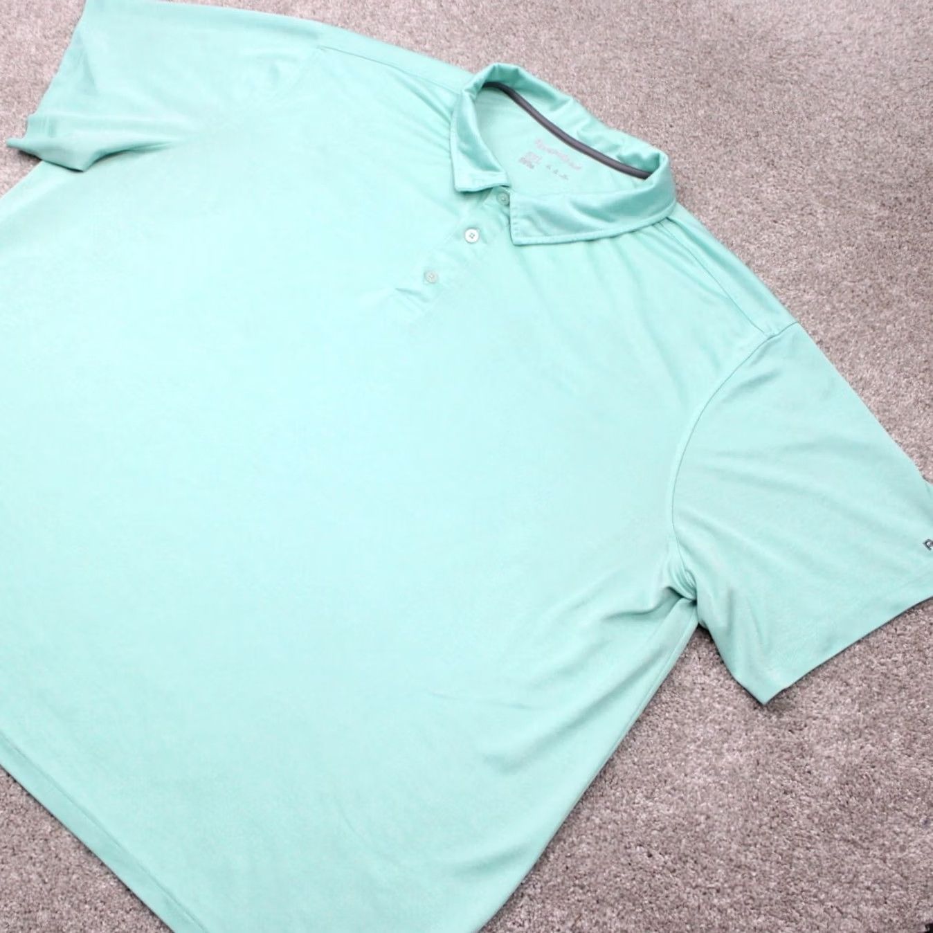 Reebok Reebok Golf Polo Shirt Mens 5XL Green Short Sleeve Polyester Polo Shirt Mens Regular Size 5XL Green Polo Shirt Golf Mens 5XL Size US XXL / EU 58 / 5 - 3 Thumbnail