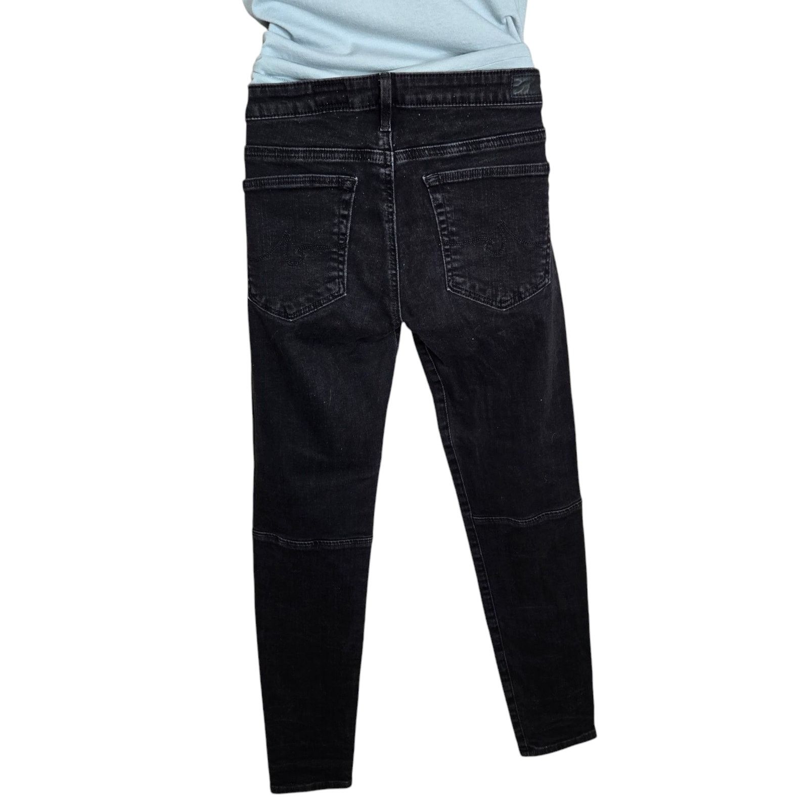 AG Adriano Goldschmied Adriano Goldschmied Womens Black Jeans Size 29 Taxi Zip Size 29" - 6 Thumbnail