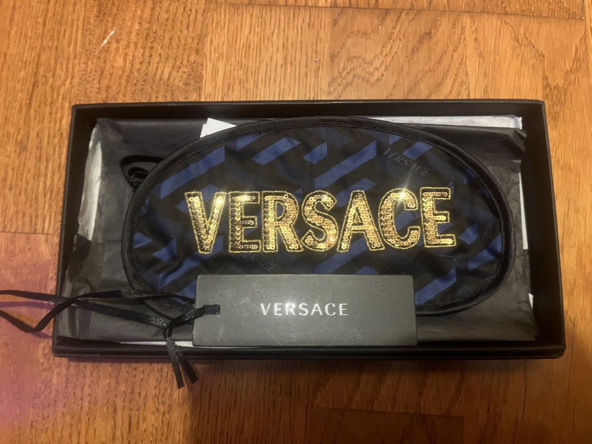 Versace VERSACE Monogram Sequined Eye Mask Size ONE SIZE - 4 Thumbnail