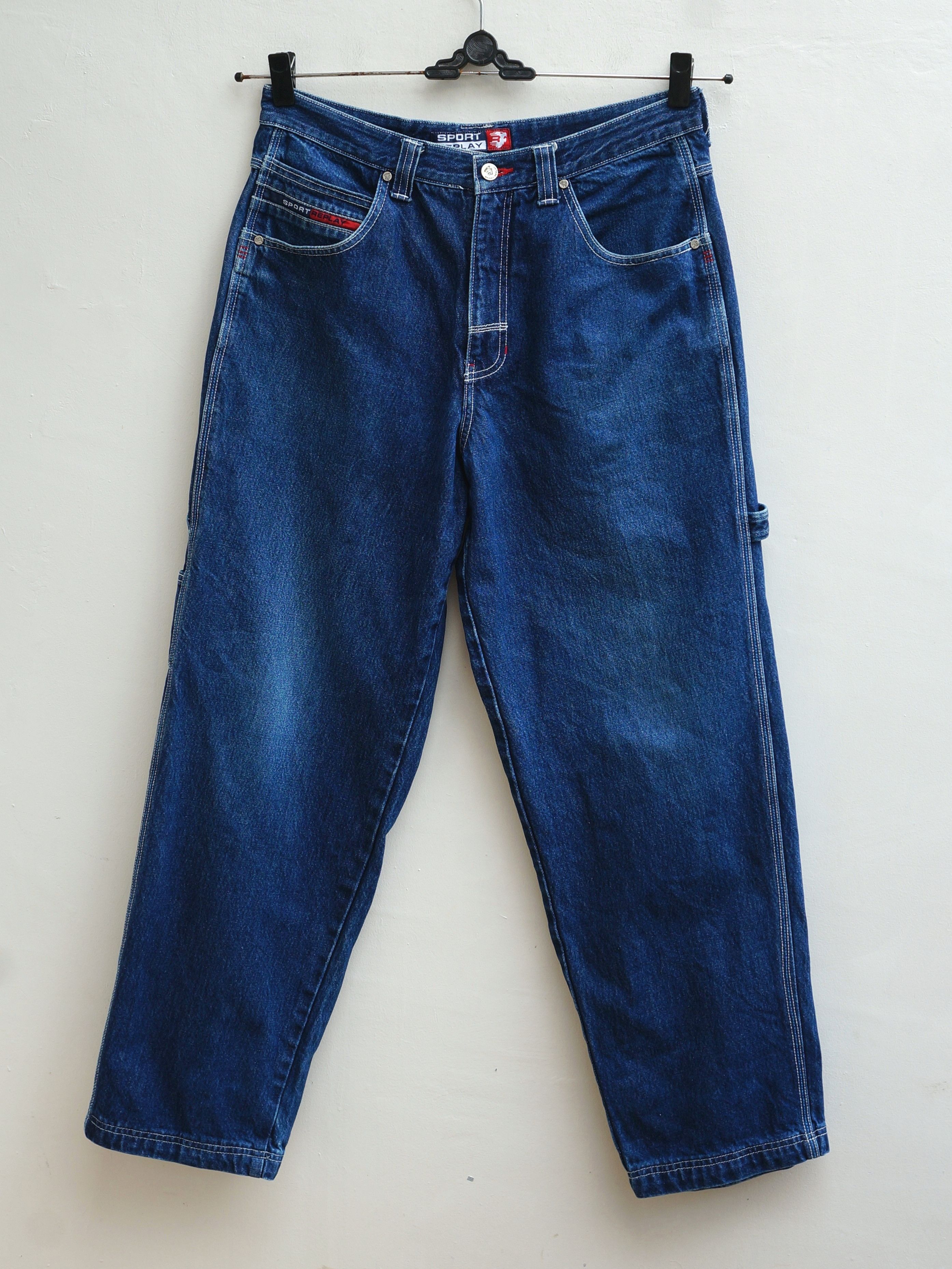 image of Vintage Y2K Replay Jeans Carpenter Pants in Denim, Men's (Size 34)