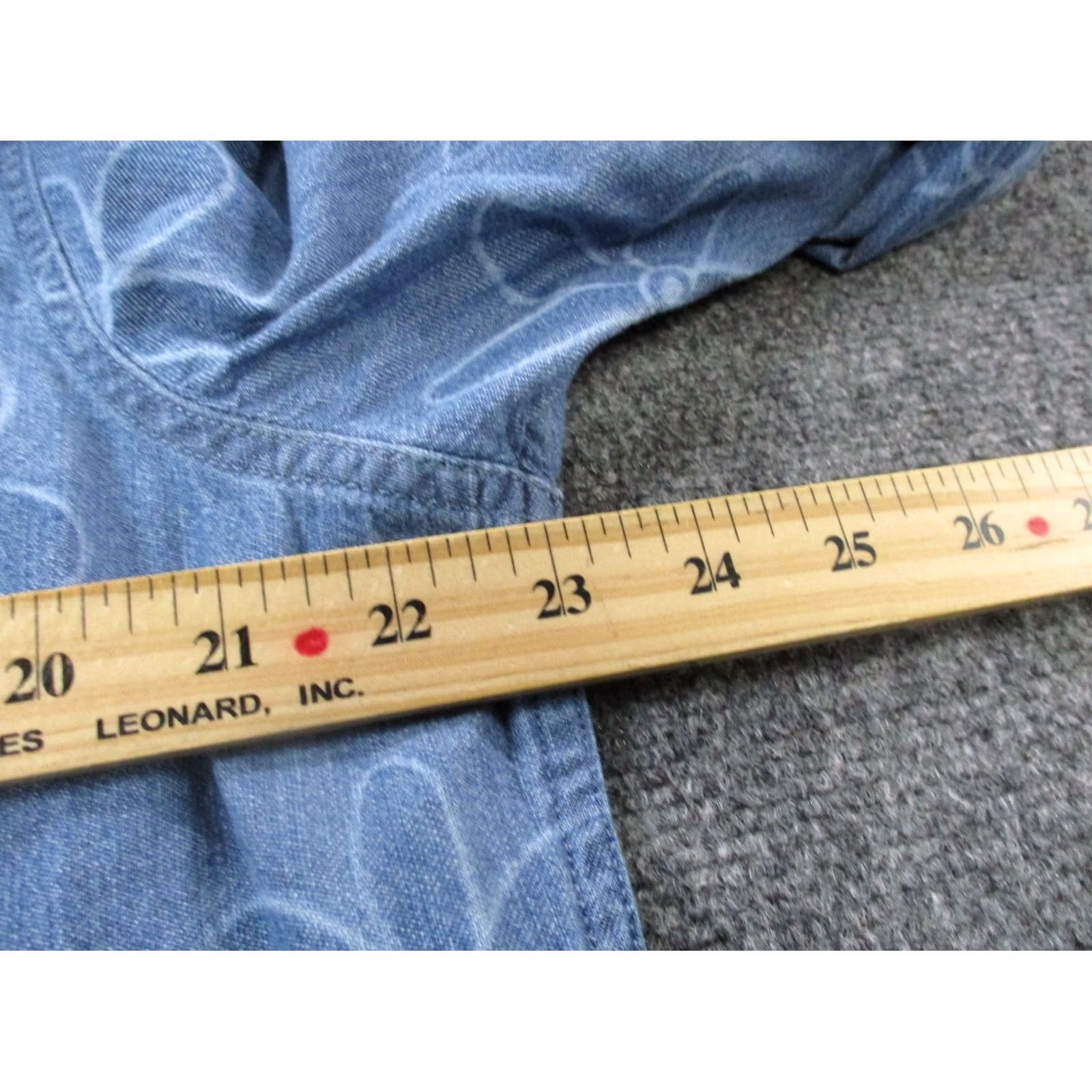 Levi's Levi's Shirt Mens L Floral Chambray Western Pearl Snap Button-Up Outdoor Size US L / EU 52-54 / 3 - 5 Thumbnail